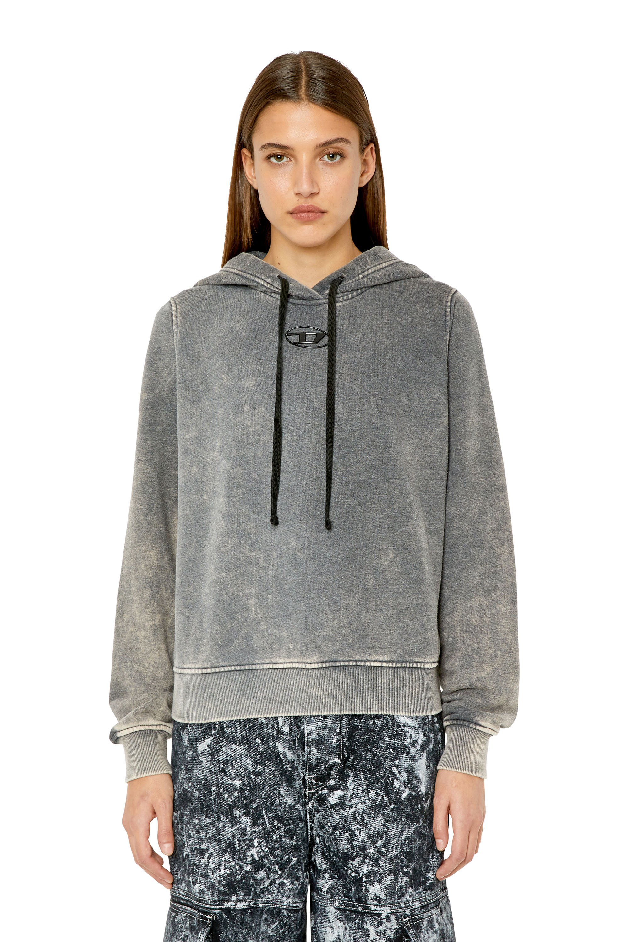 Diesel - F-REGGY-HOOD-G2, Dunkelgrau - Image 1