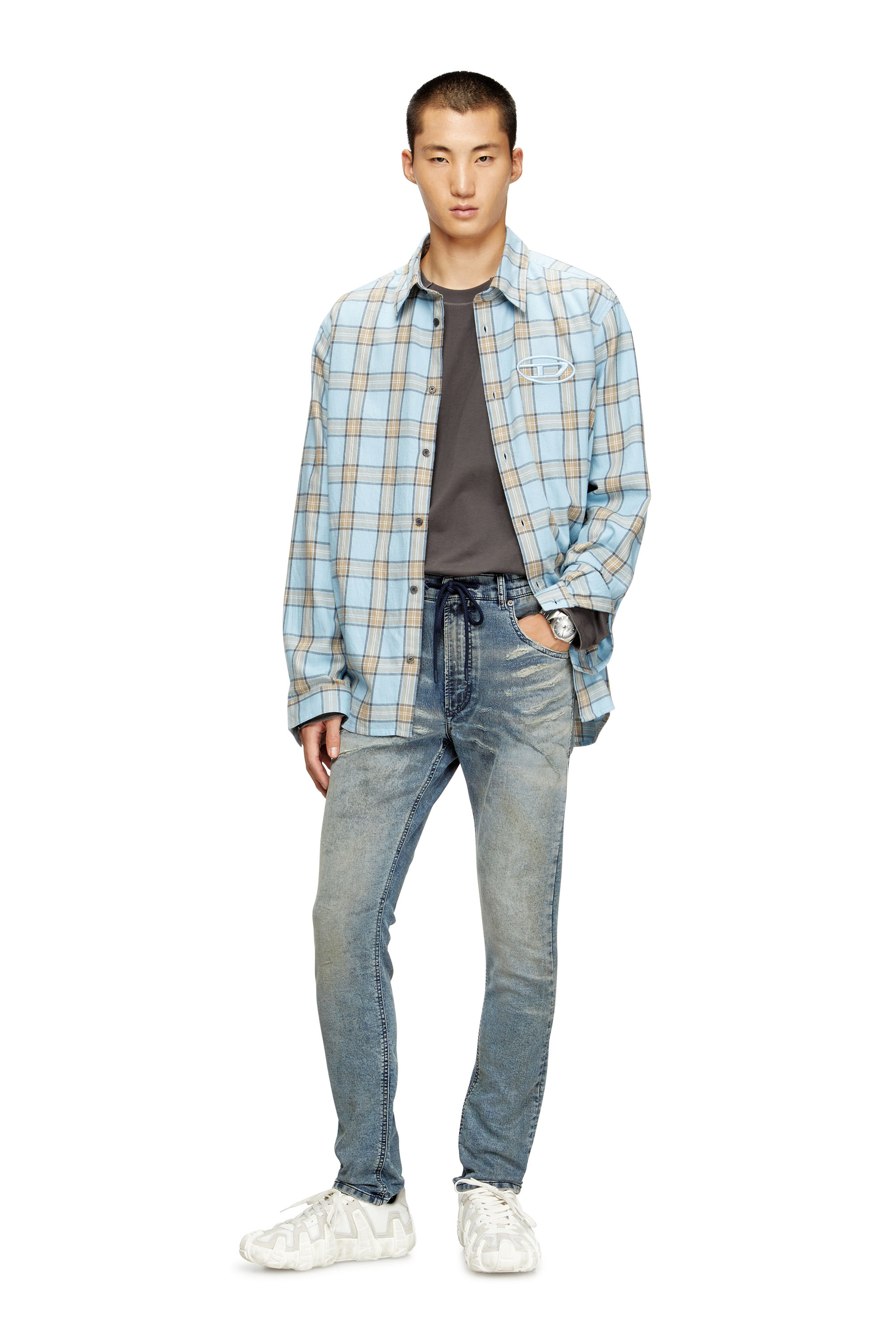 Diesel - Herren Regular 2032 D-Krooley Joggjeans® 09M37, Mittelblau - 2