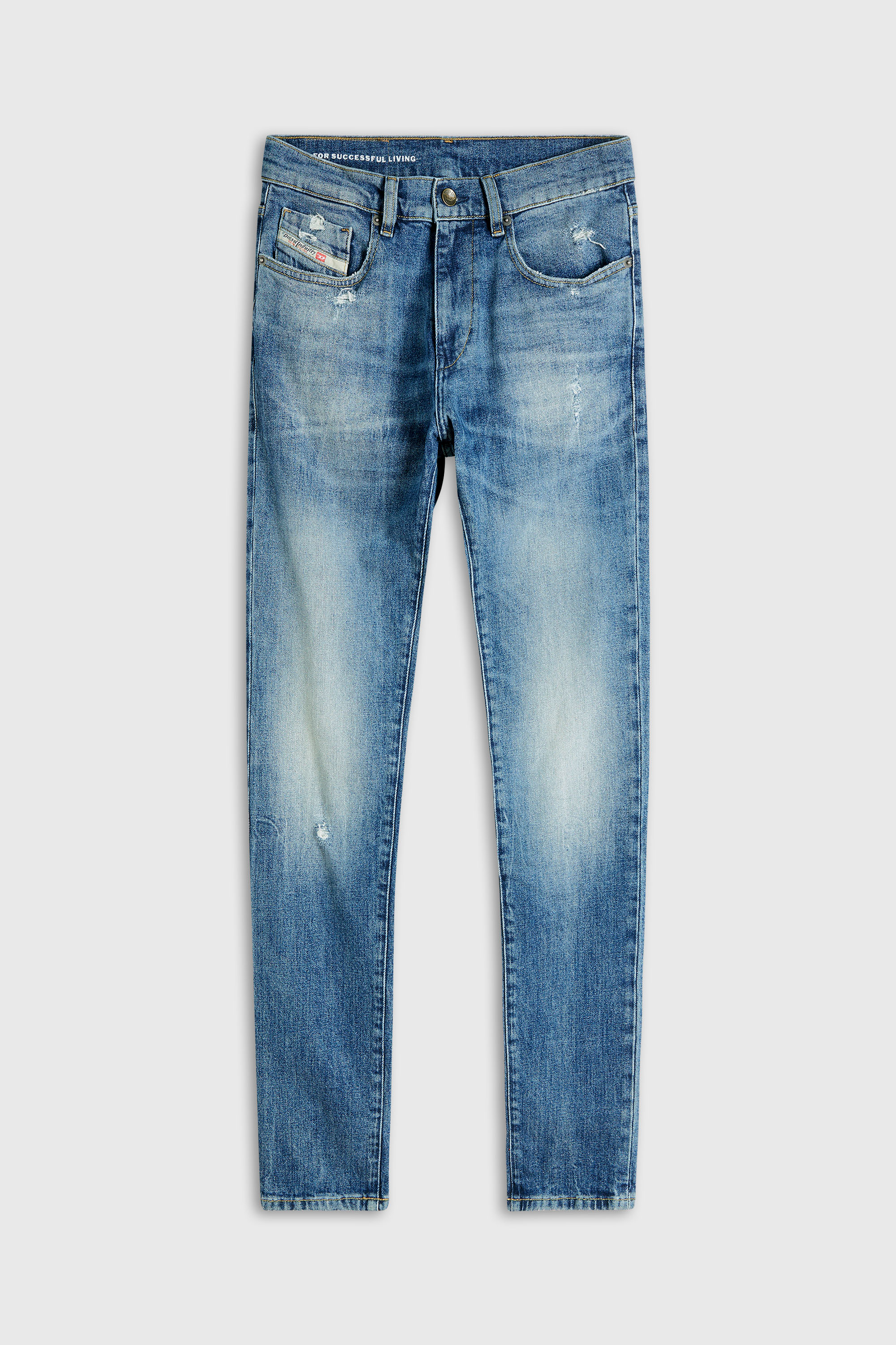 Diesel - Herren Slim Jeans 2019 D-Strukt 0KICR, Mittelblau - 2