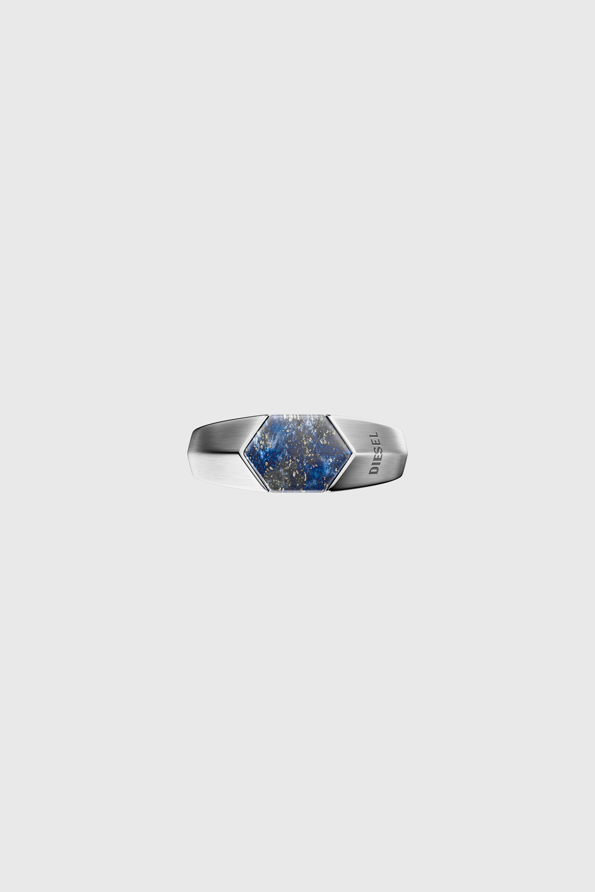 Diesel - DX1712040, Unisex Siegelring mit Lapislazuli in Silber/Blau - 3