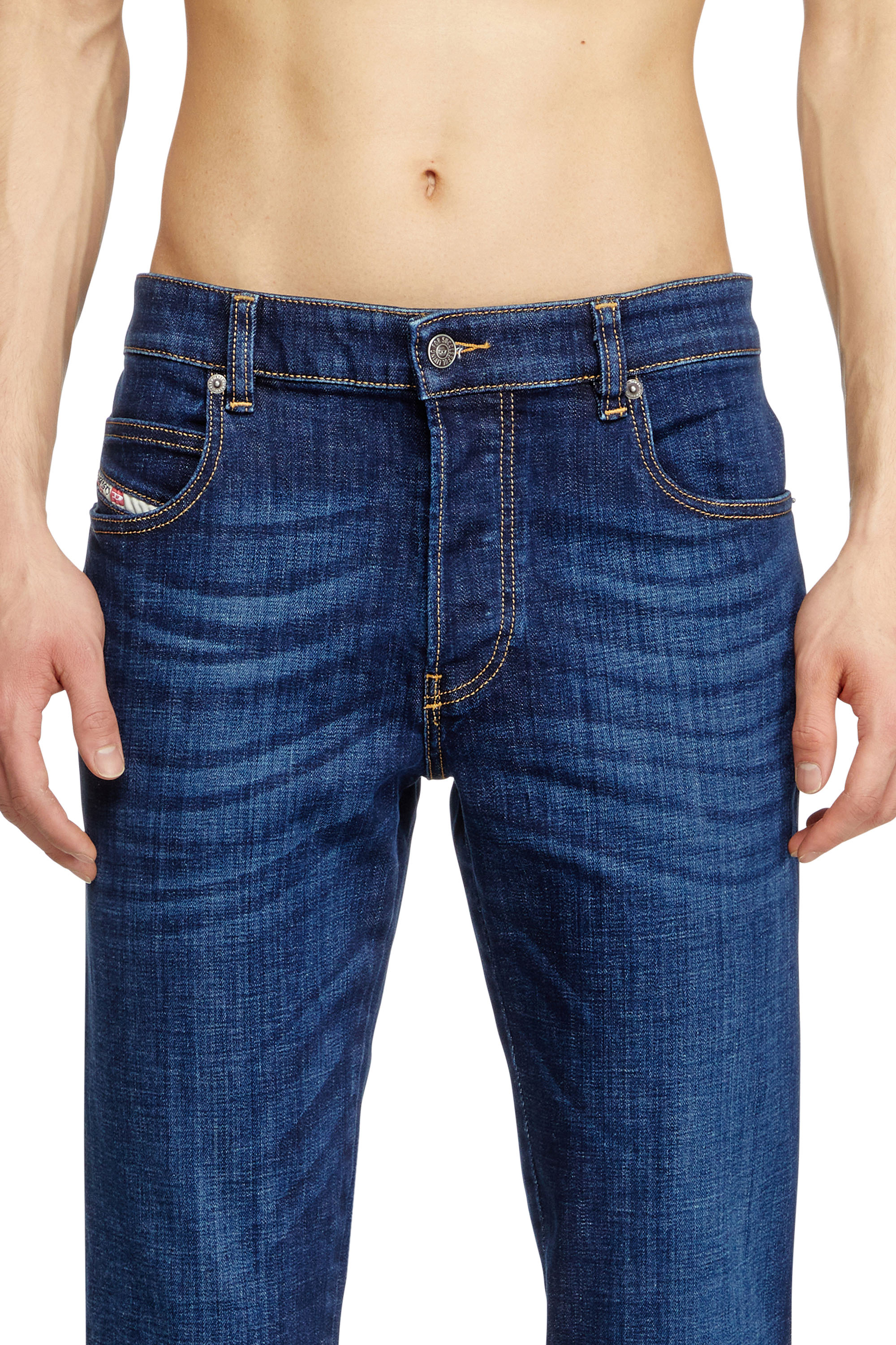 Diesel - Man's Slim Jeans 1993 D-Vyl 09F89, Dark Blue - 4