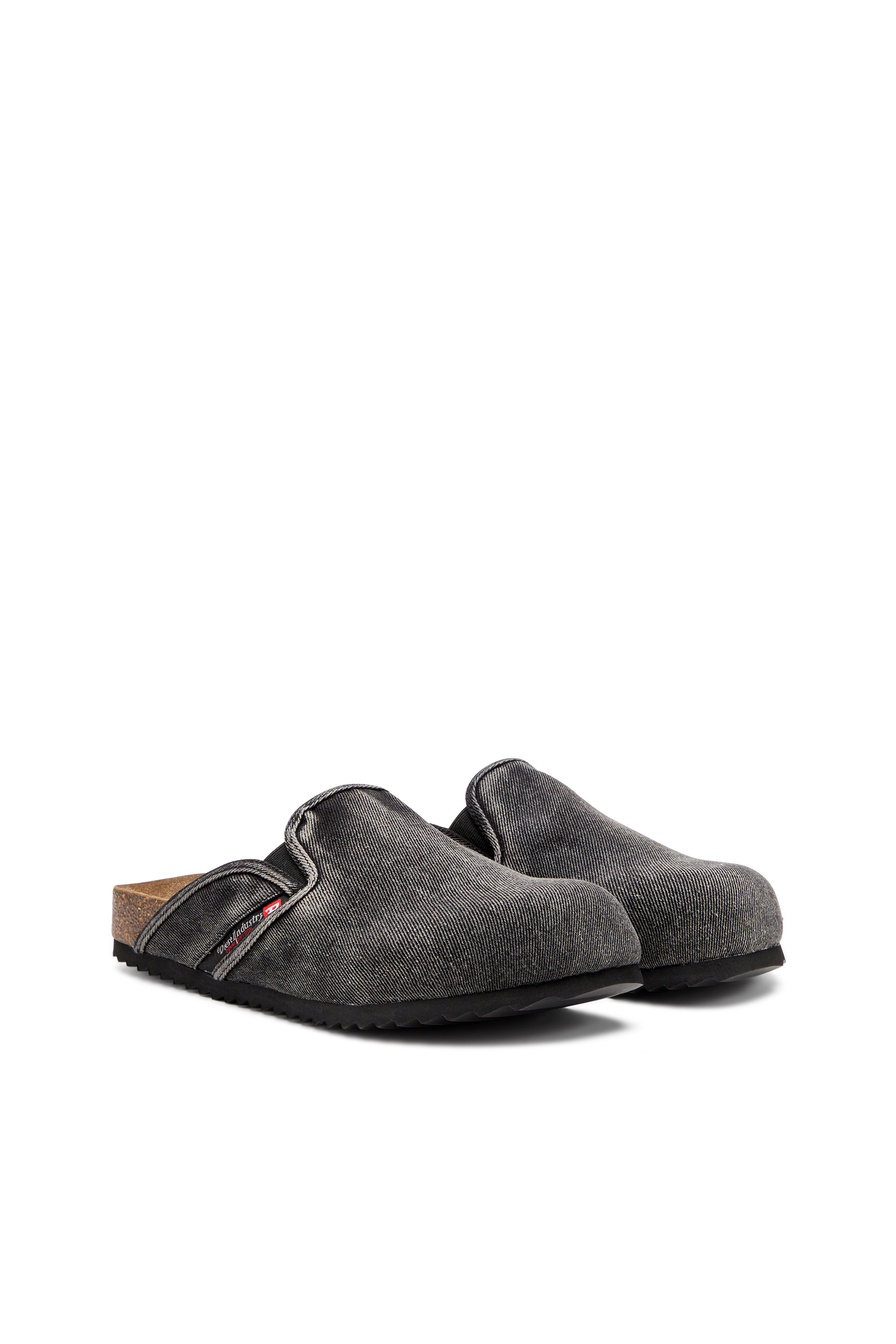 Diesel - D-WOODSTOCK SLIP-ON, Herren Mules aus Denim in Schwarz - 2