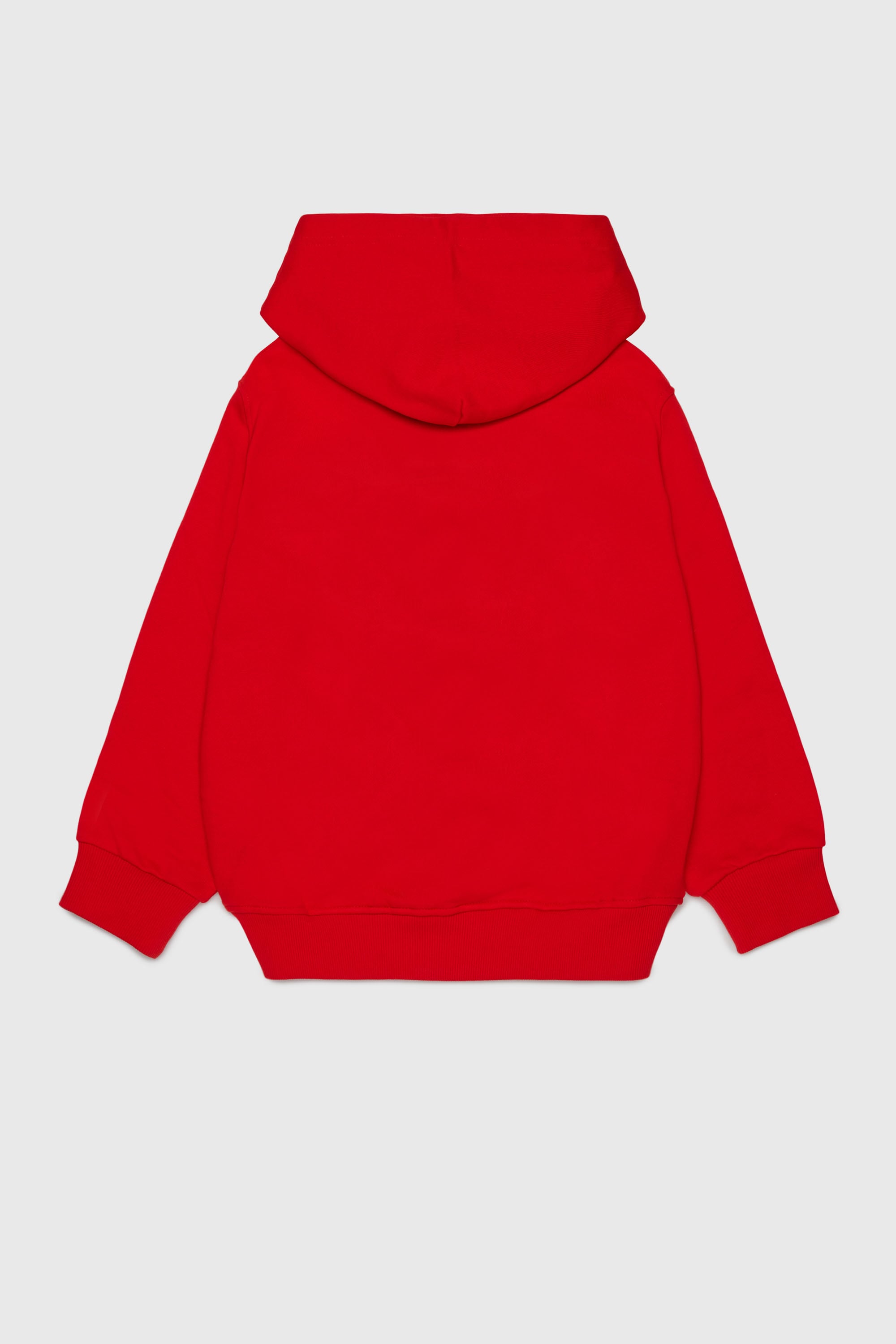 Diesel - SVELLYHOOD OVER, Herren Hoodie mit zweifarbigem Oval D Print in Rot - 2