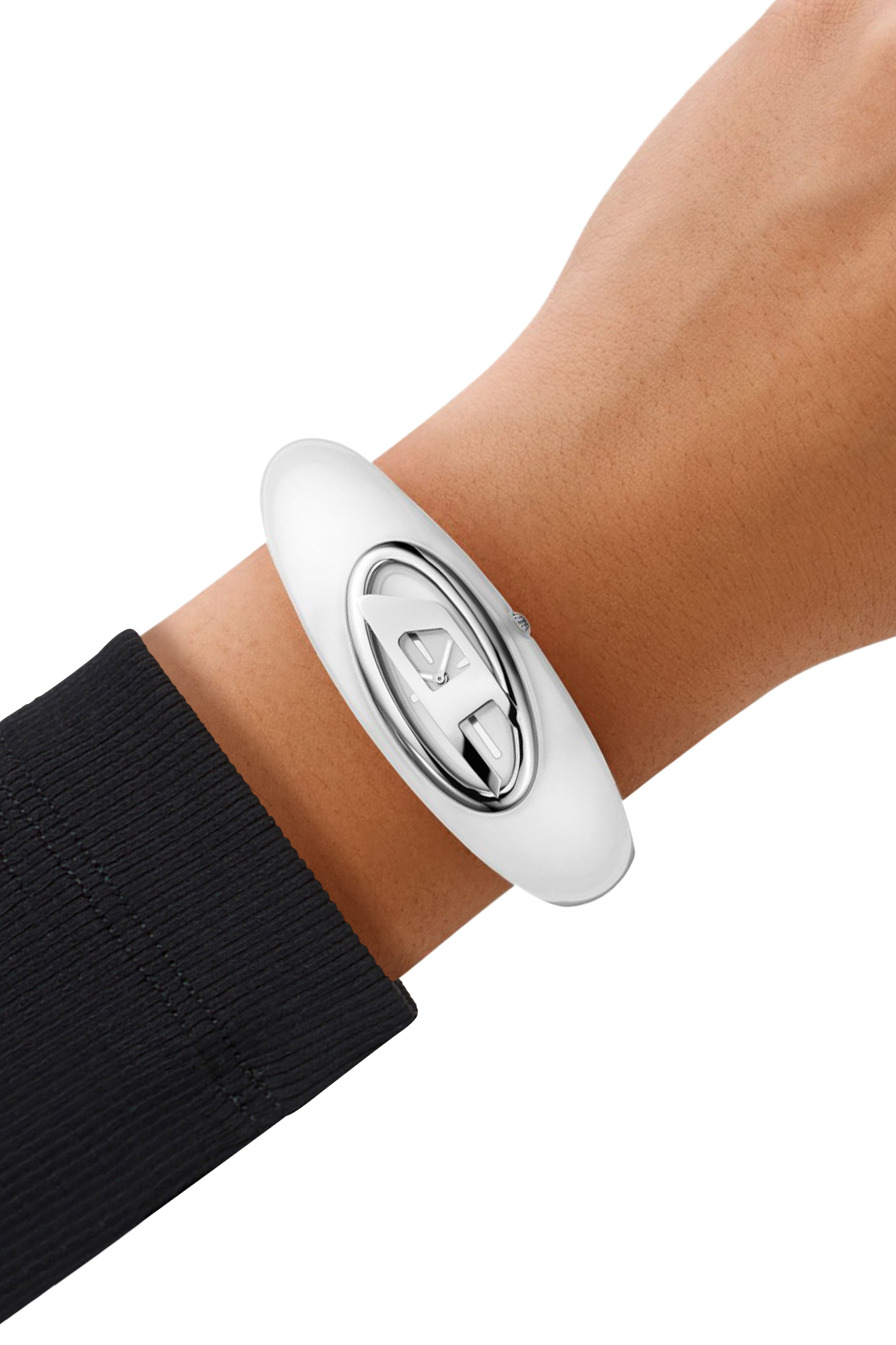 Diesel - DZ5618 WATCH, Damen Wonder-D Armbanduhr aus Nylonharz in Weiß - 4