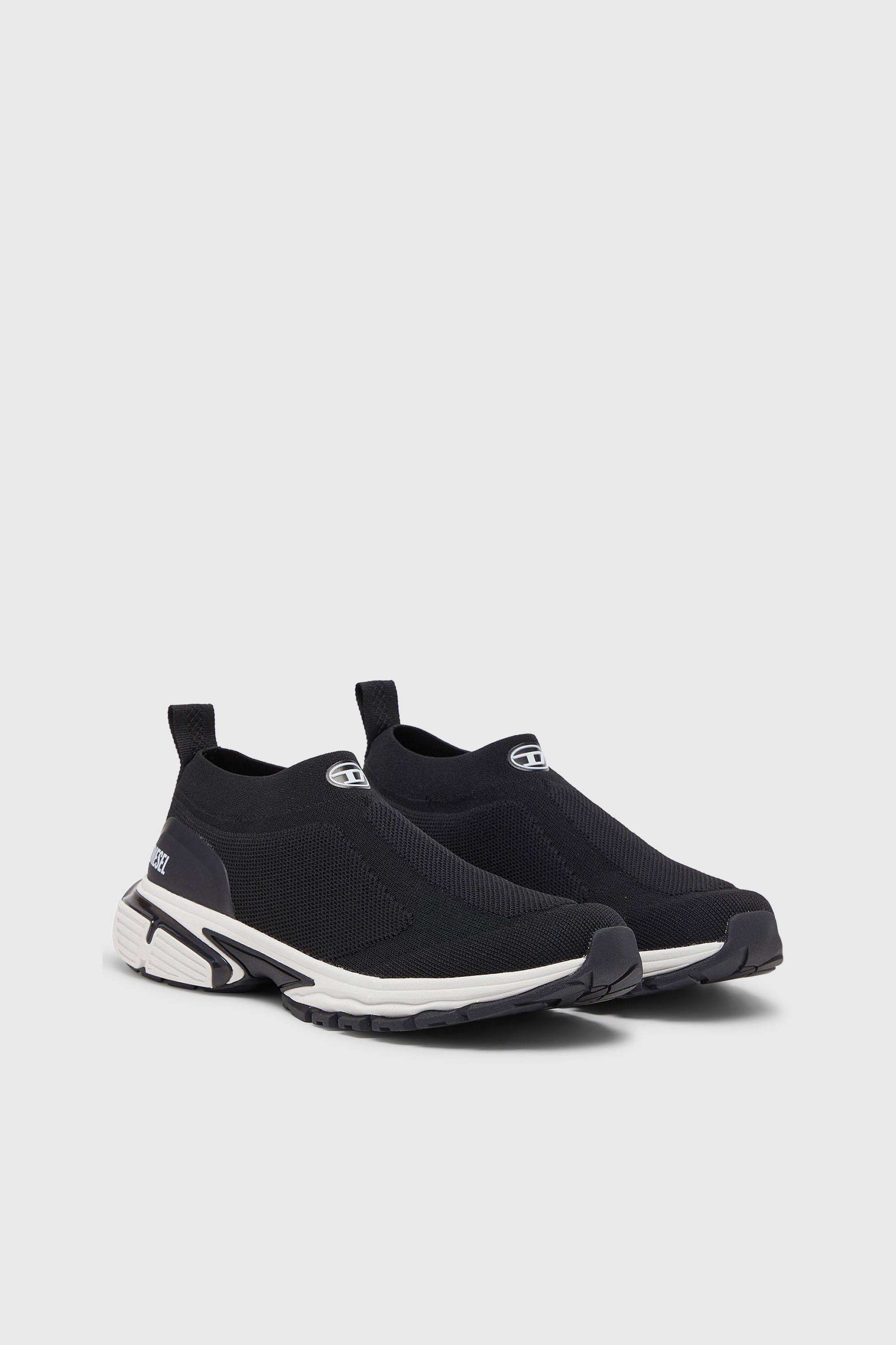 Diesel - S-PRO-V-DENSE-SOCKS, Herren Pro-V-Dense-Slip-on-Strick-Sockenturnschuhe in Schwarz - 2