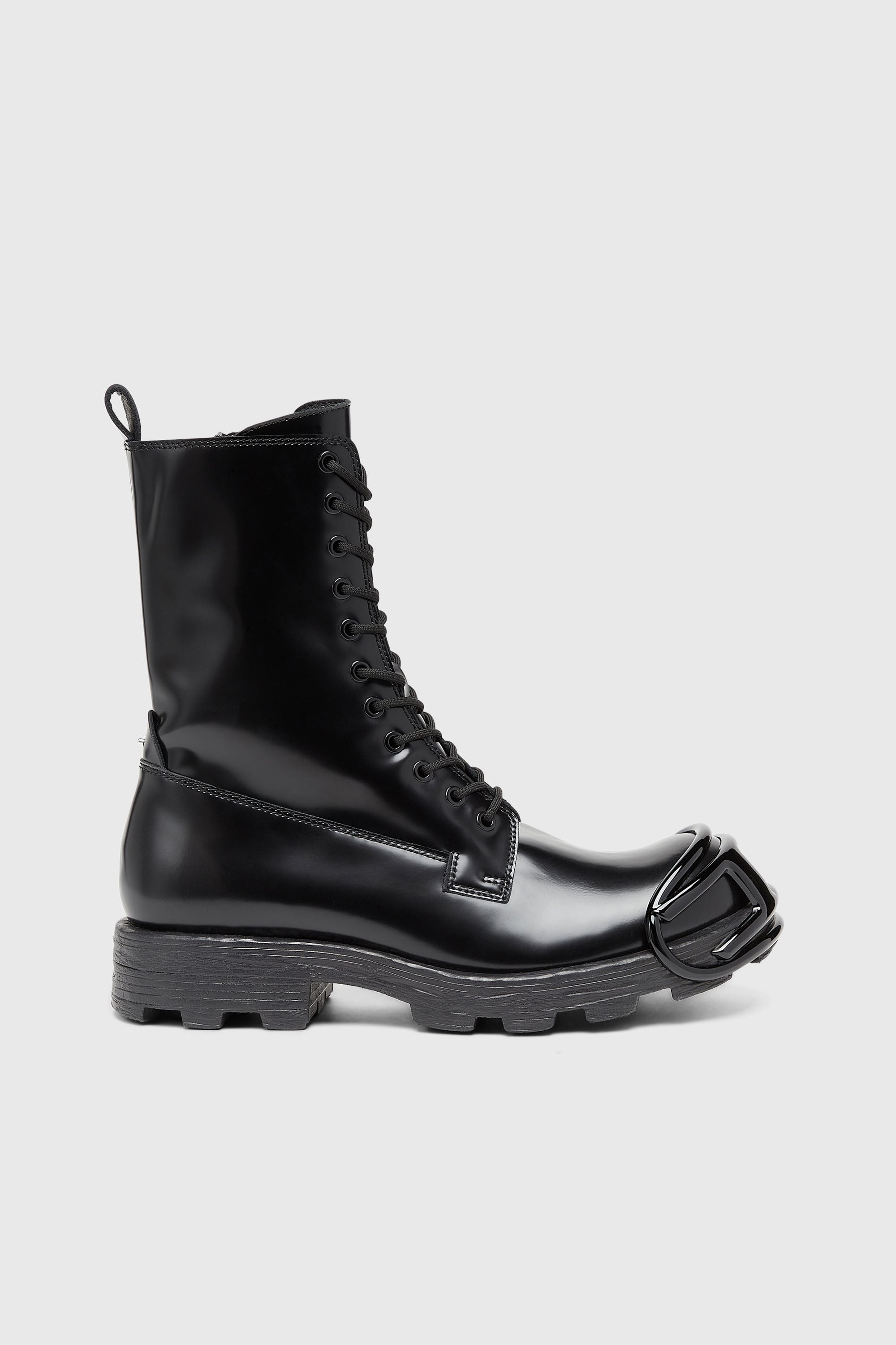 Diesel - D-HAMMER BT D, Herren D-Hammer-Stiefel aus Leder mit Oval D-Zehenkappe in Schwarz - 1