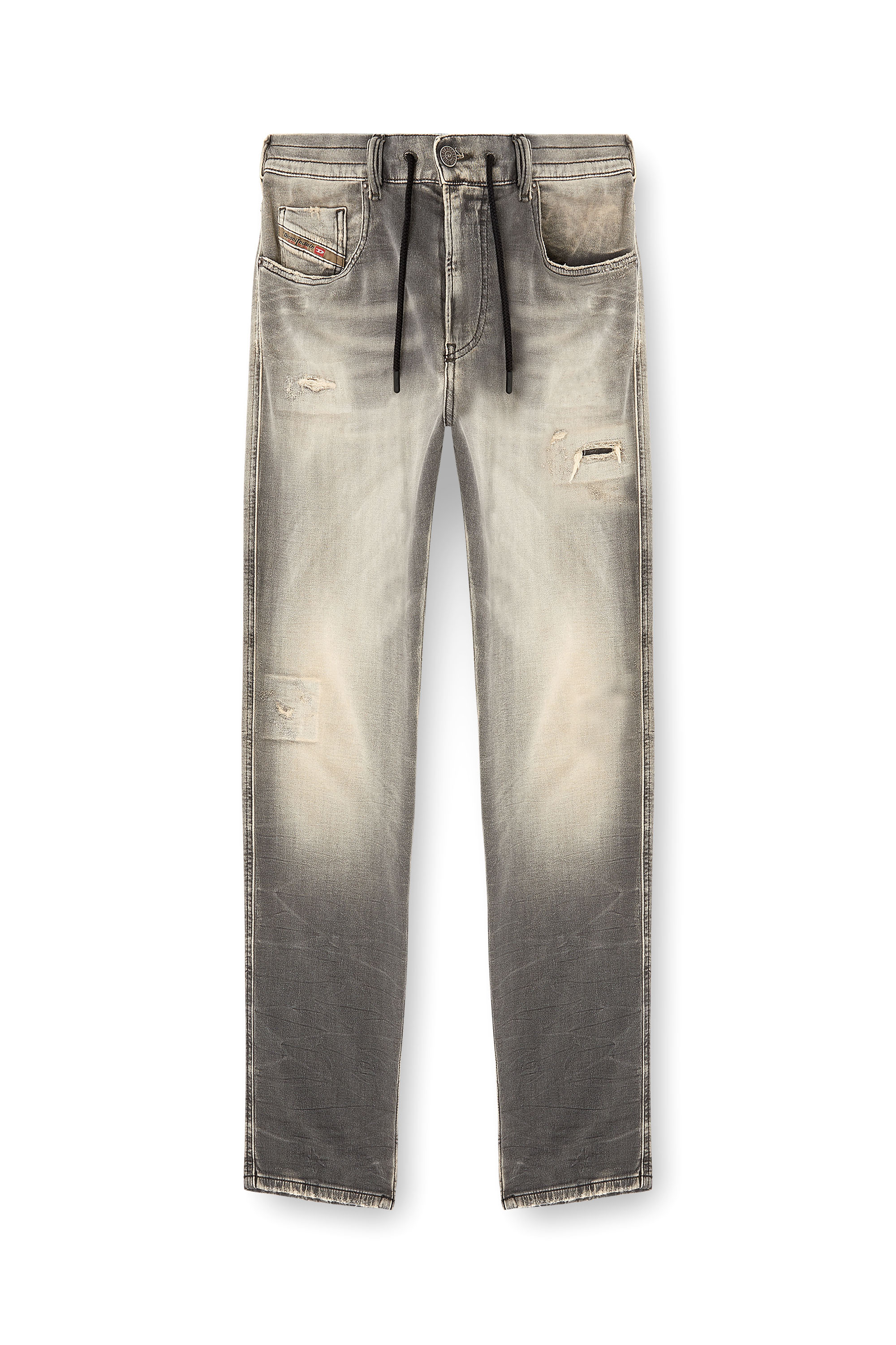Diesel - Herren Slim 2062 D-Strukt Joggjeans® 068UH, Hellgrau - 2