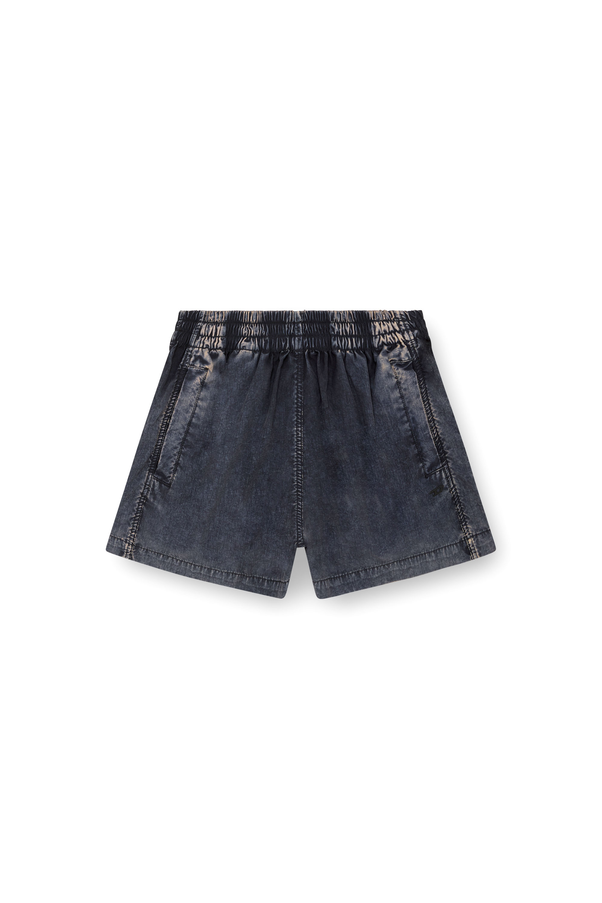 Diesel - S-OUND, Damen Boxershorts aus behandeltem Taslan in Dunkelblau - 2