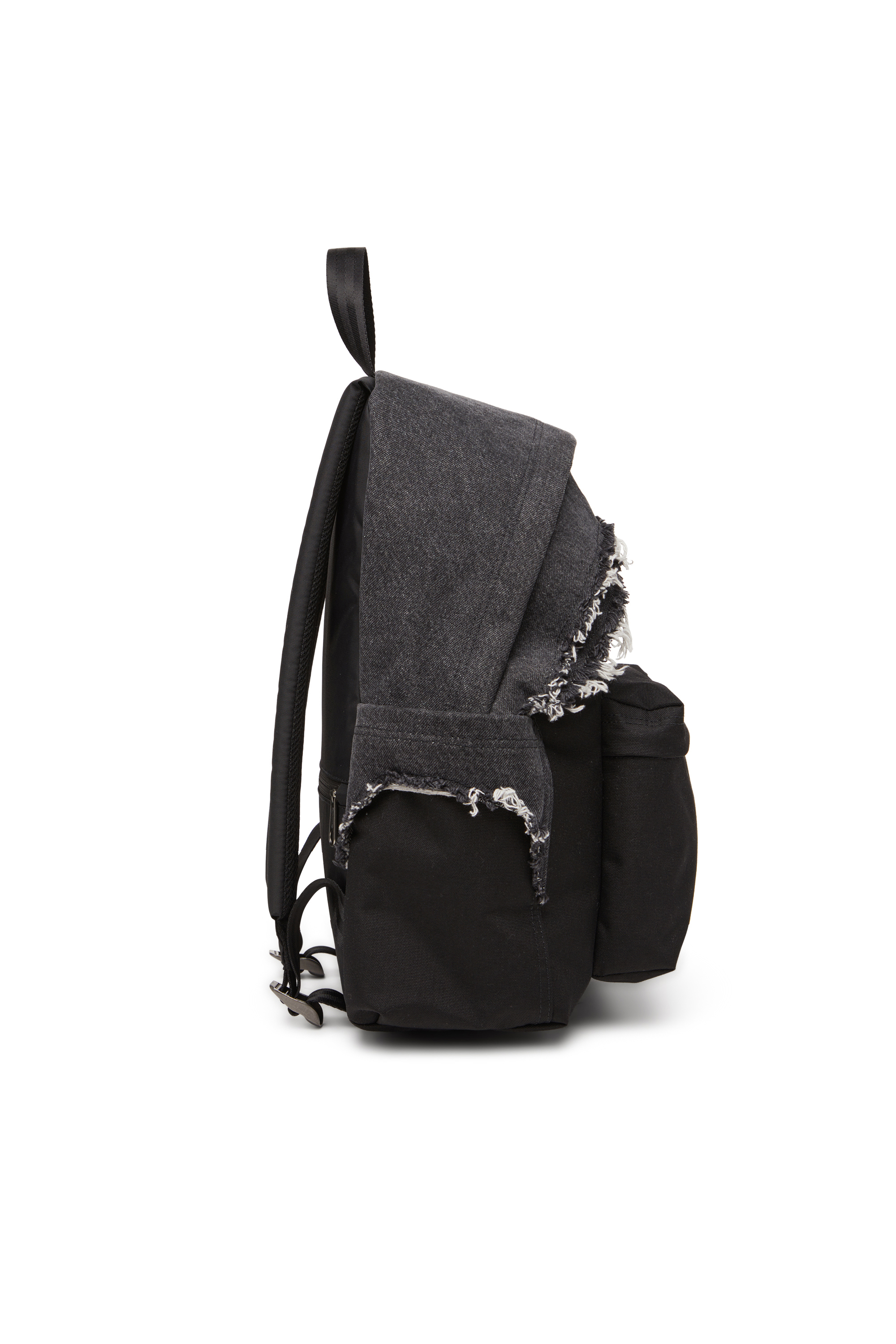 Diesel - DIESEL DAY PAK'R, Unisex Rucksack aus Destroyed-Denim und CORDURA® in Schwarz - 4