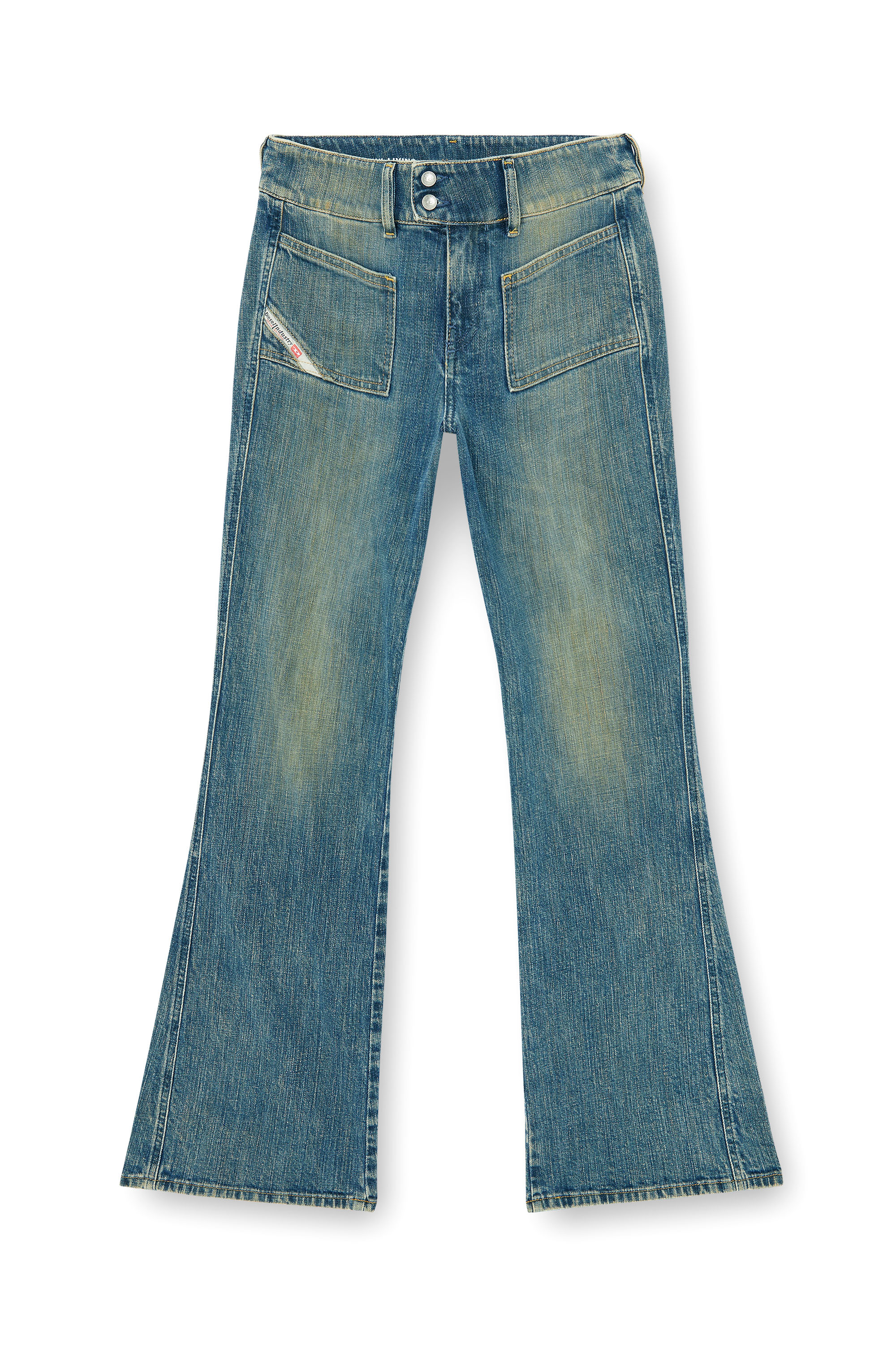 Diesel - Damen Bootcut Jeans D-Hush 007EJ, Mittelblau - 6