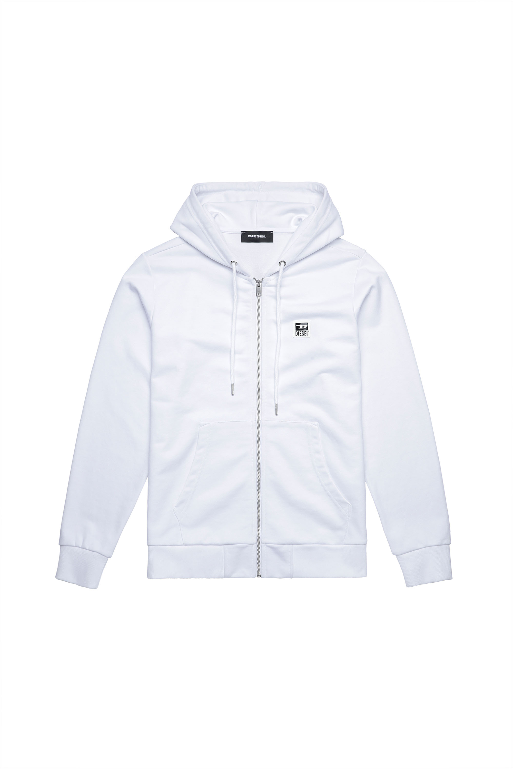S-GIRK-HOOD-ZIP-K1, Weiß - Sweatshirts