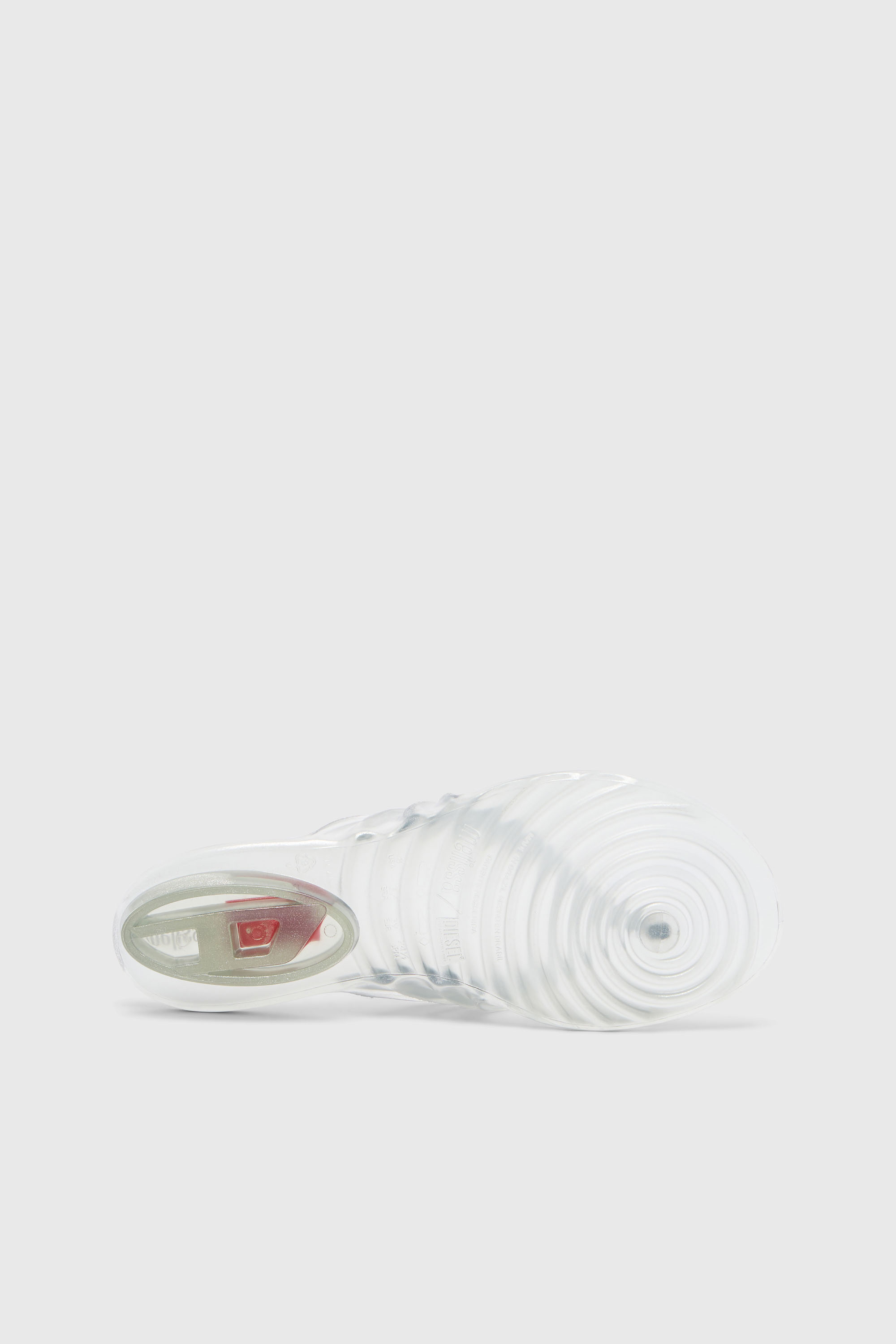 Diesel - MELISSA QUANTUM THONG, Damen K&uuml;nstlerisch gestaltete Flip-Flops aus Melflex&reg; in Silber - 5