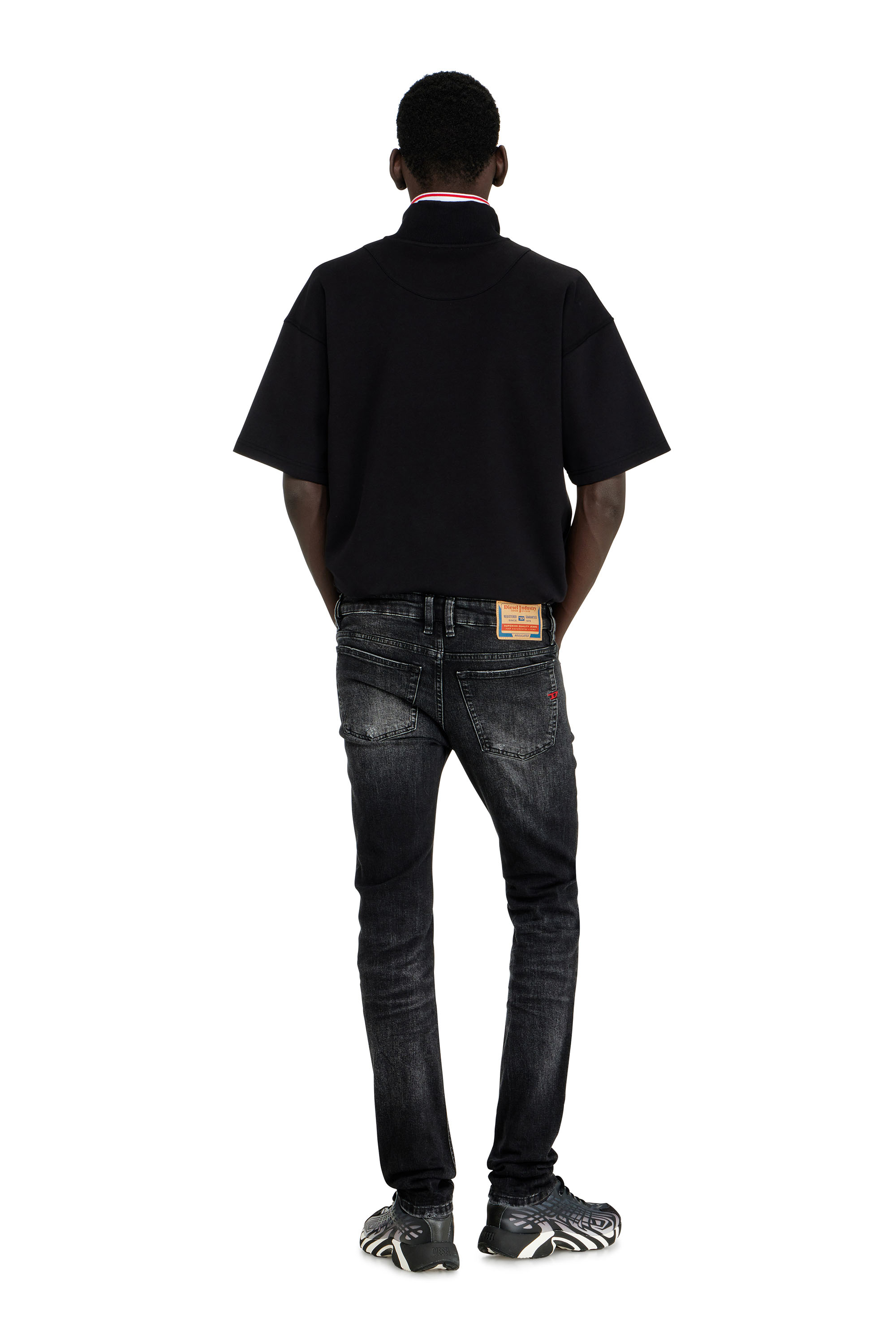 Diesel - Herren Skinny Jeans 1979 Sleenker 0DBDP, Schwarz/Dunkelgrau - 4