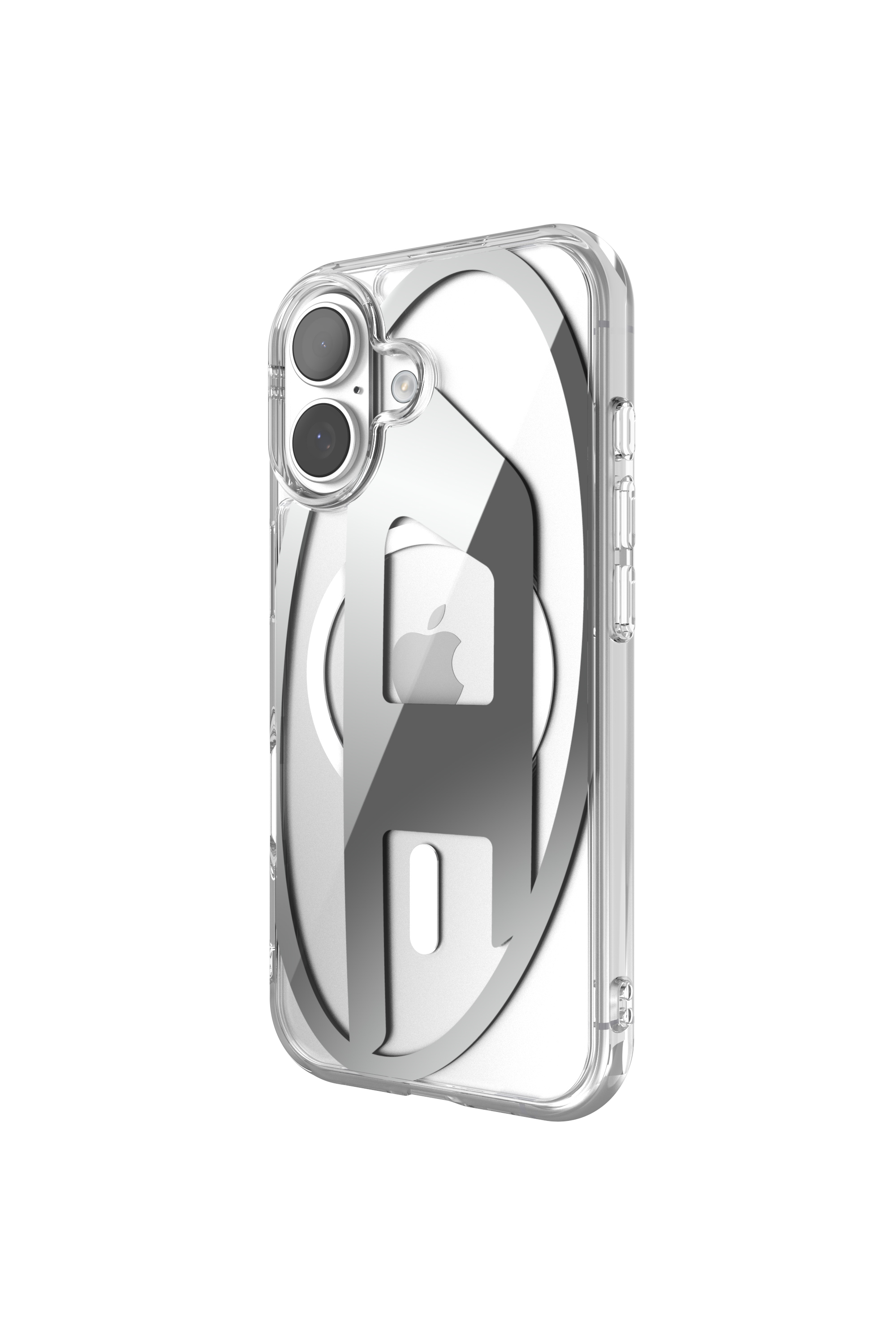 Diesel - 60411 AOP CASE, Unisex Oval D Metallic Case mit Magsafe für iPhone 17 in Grau - 4
