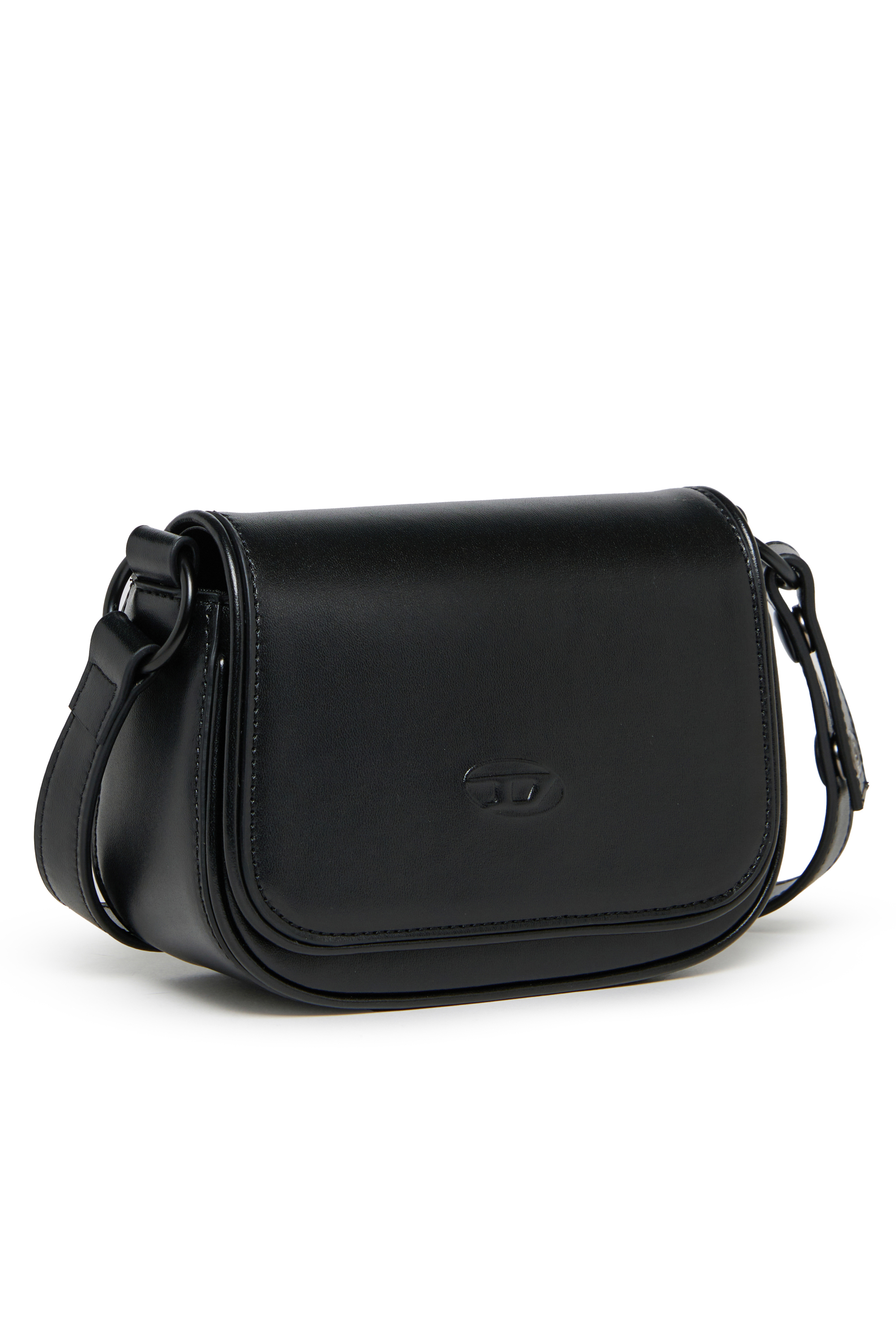 Diesel - WIRT, Damen WIRT - Crossbody-Tasche mit gepr&auml;gtem Oval D Logo in Schwarz - 3