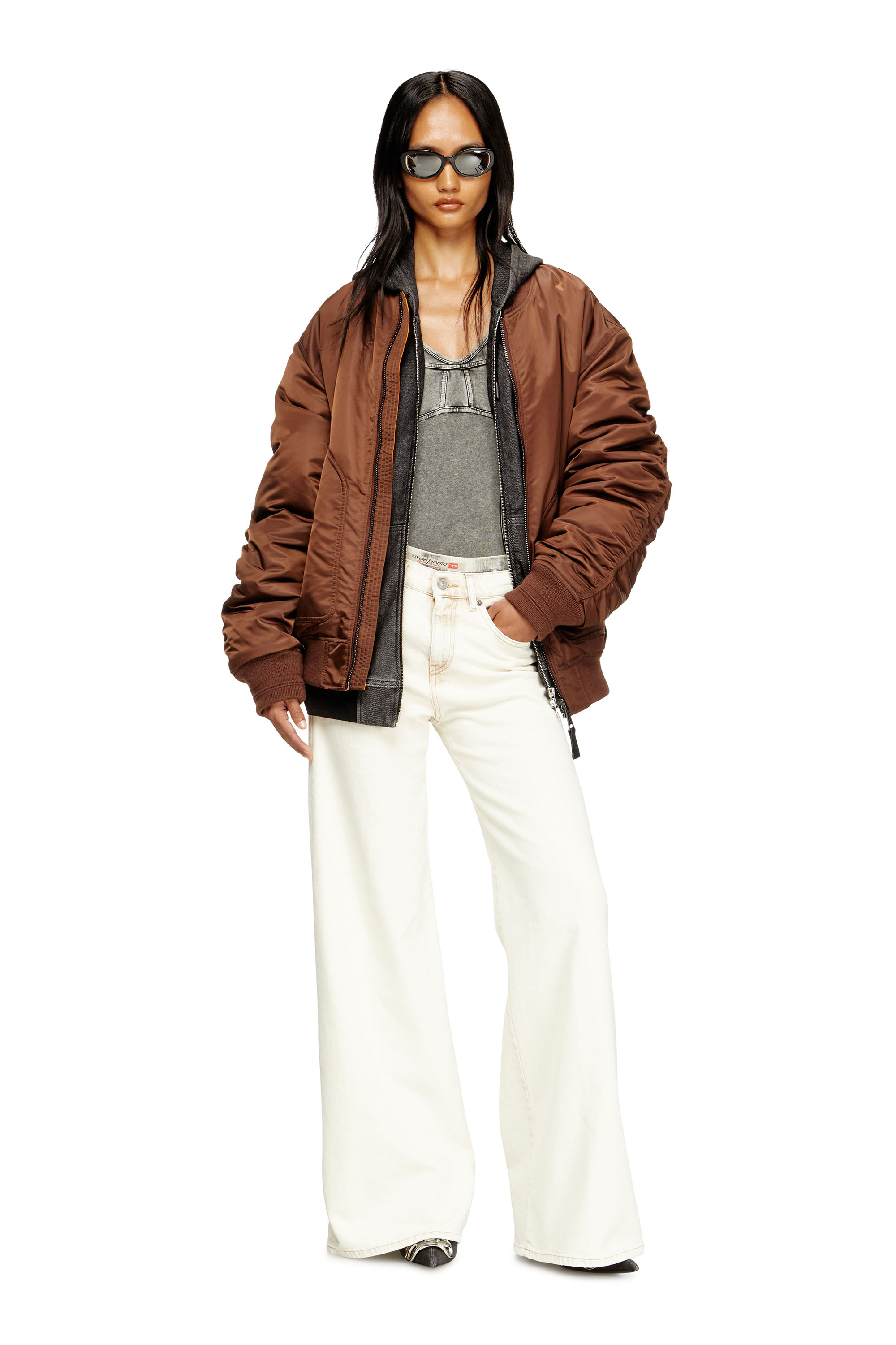 Diesel - Damen Flare Jeans 1978 D-Akemi 09M70, Weiß - 2
