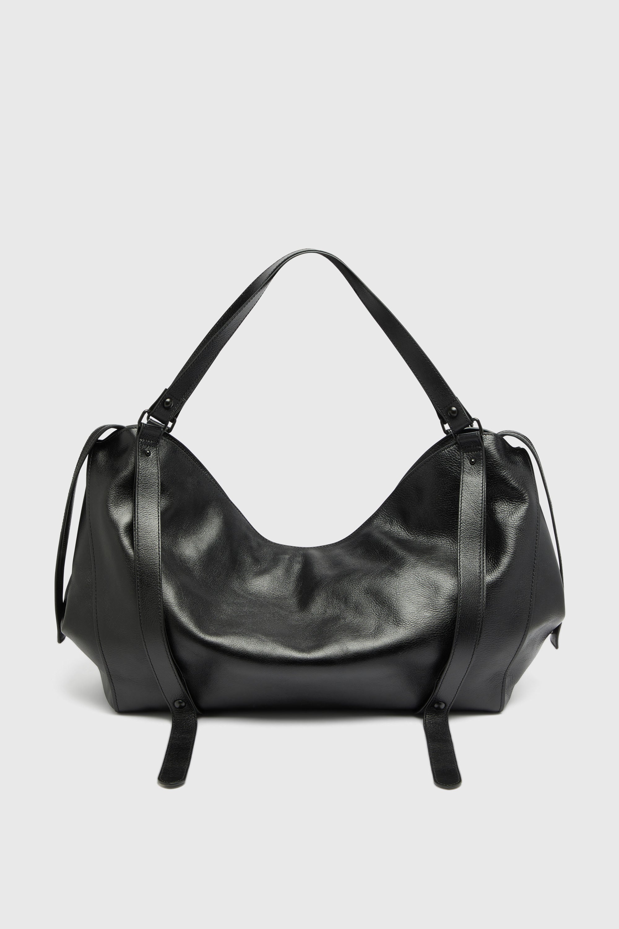 Diesel - D-ONE DUFFLE 48H, Unisex D-One-Duffle-bag aus Leder in Schwarz - 2