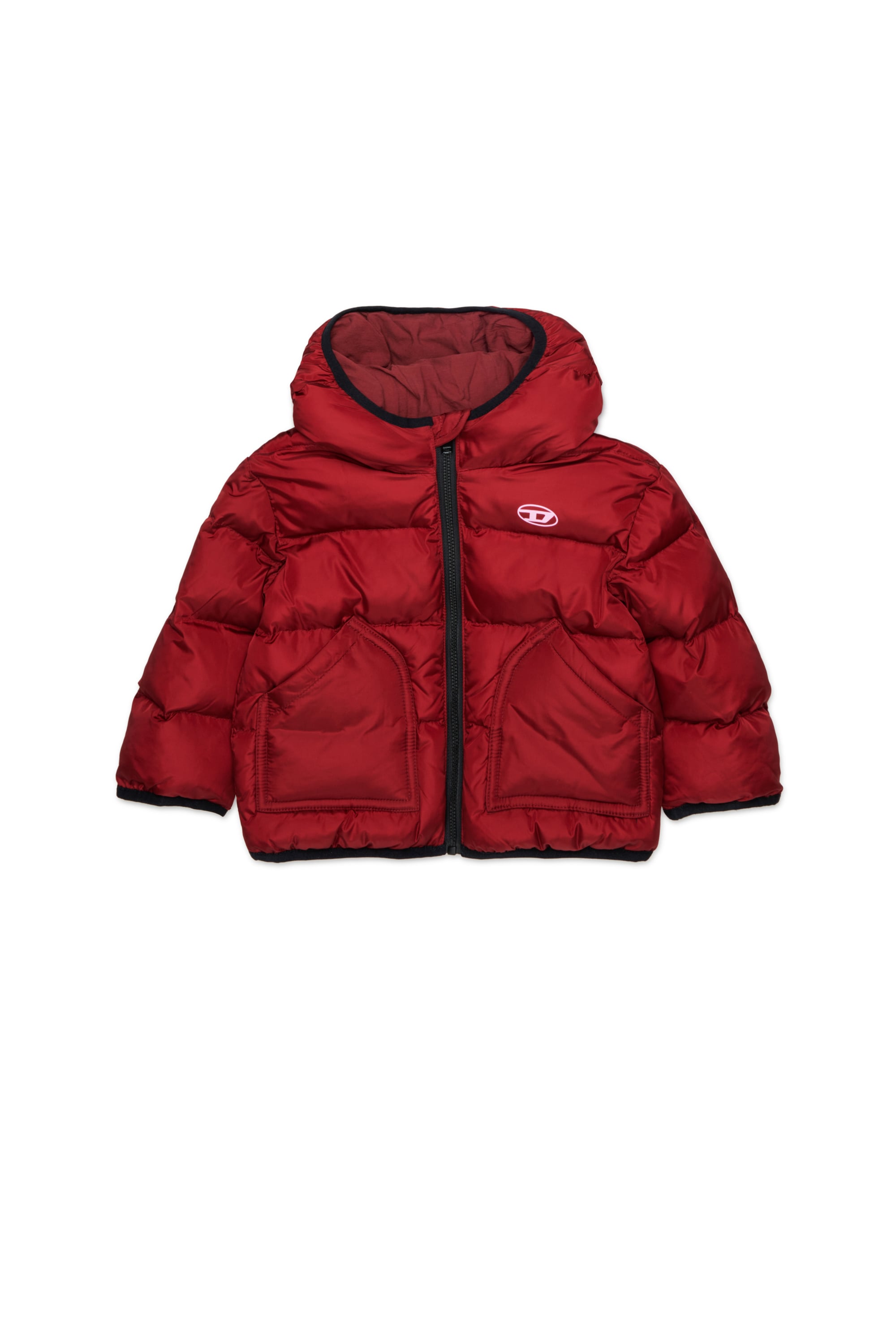 Diesel - JSIPB, Unisex Steppjacke mit Oval D Logo in Rot - 1
