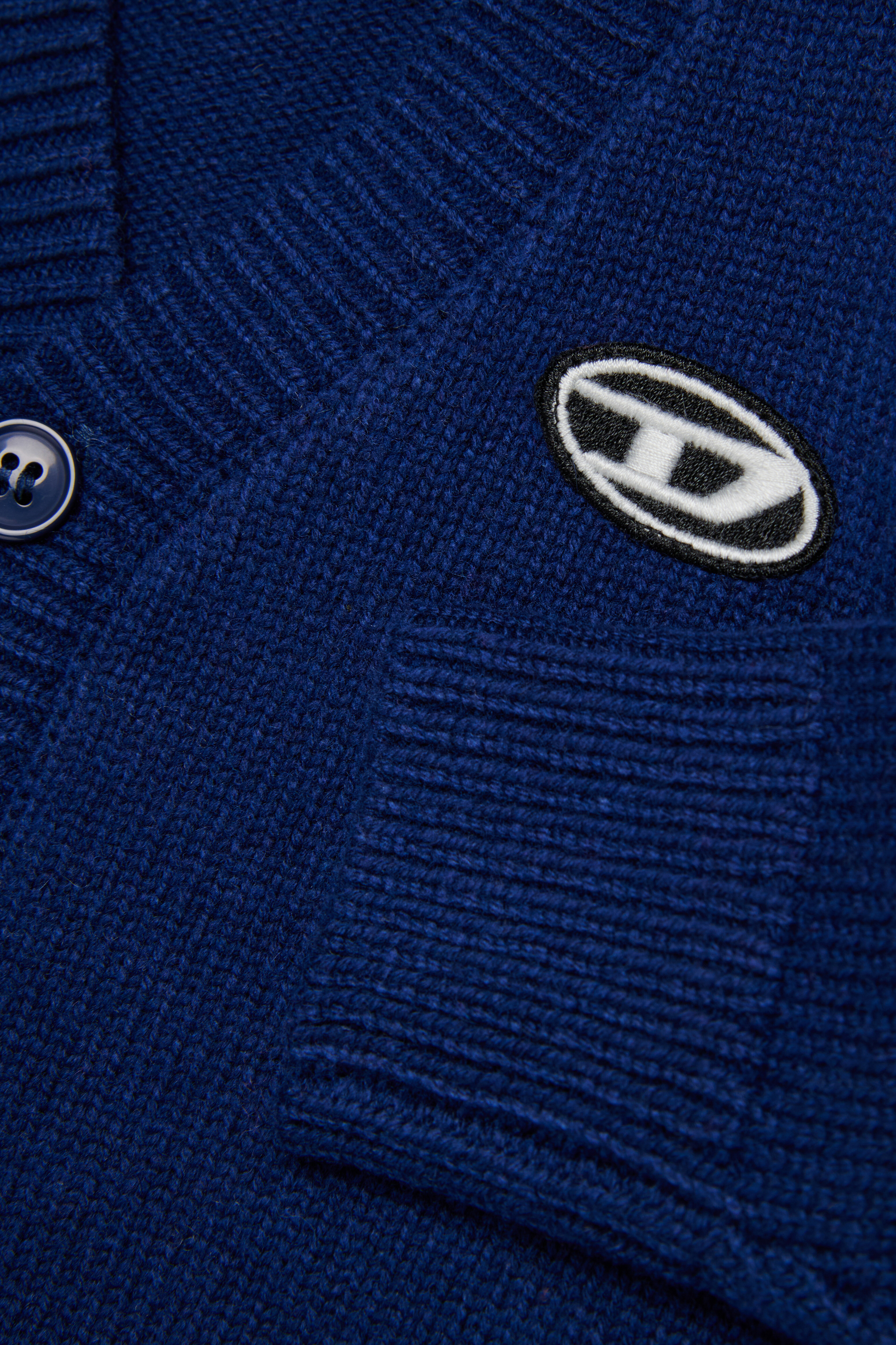 Diesel - KLONCARDIGANB, Unisex Cardigan aus Wollmischung in Blau - 4