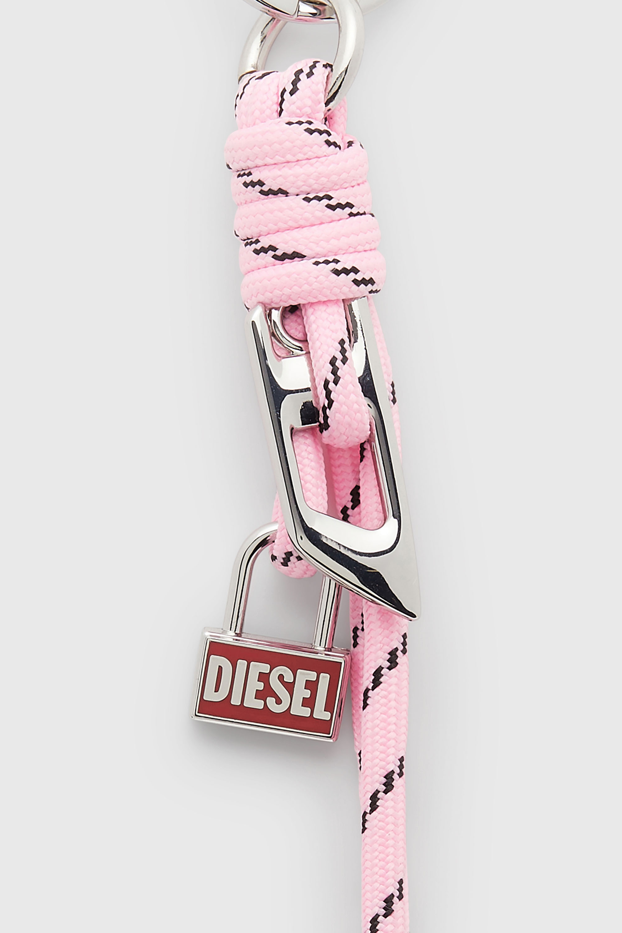 Diesel - ROPE II, Unisex Metall- und Seilanh&auml;nger mit Diesel-Anh&auml;nger in Rosa - 3