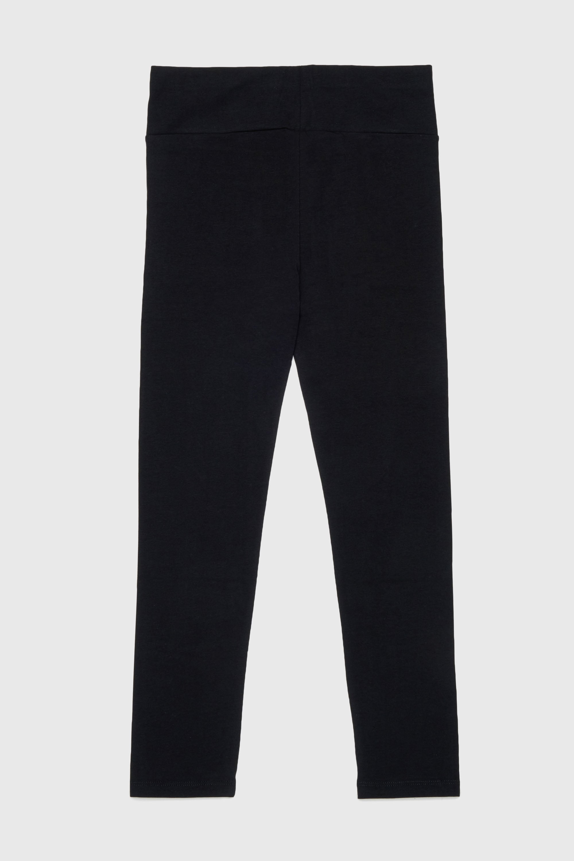 Diesel - PCEFY, Woman's Cotton leggings with cut-off logo in Black - 2
