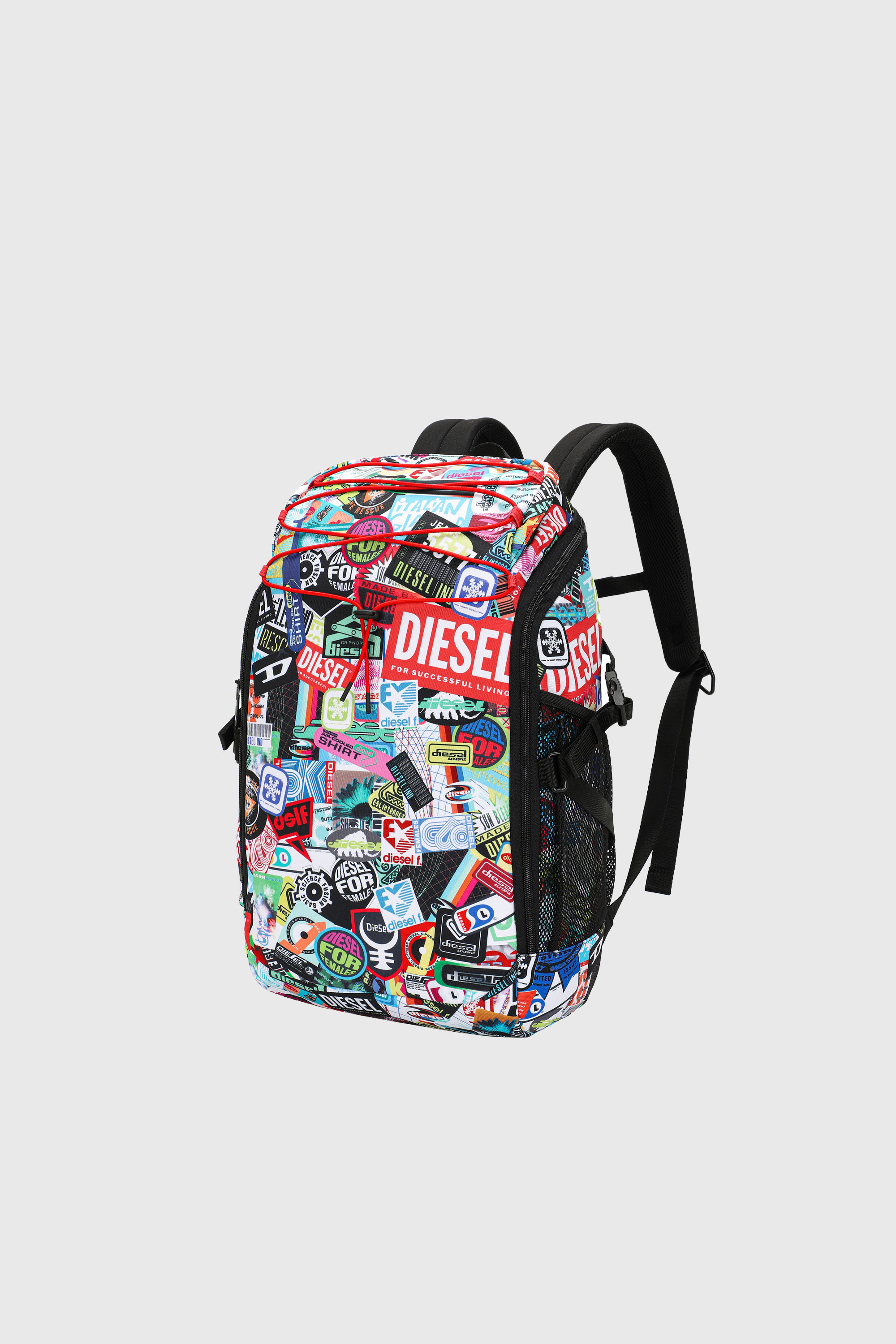 Diesel - DIESEL PC PRINTED BACKPACK-STICKERS- DSB, Unisex Multifunktionaler Rucksack mit Aufklebern in Bunt - 5