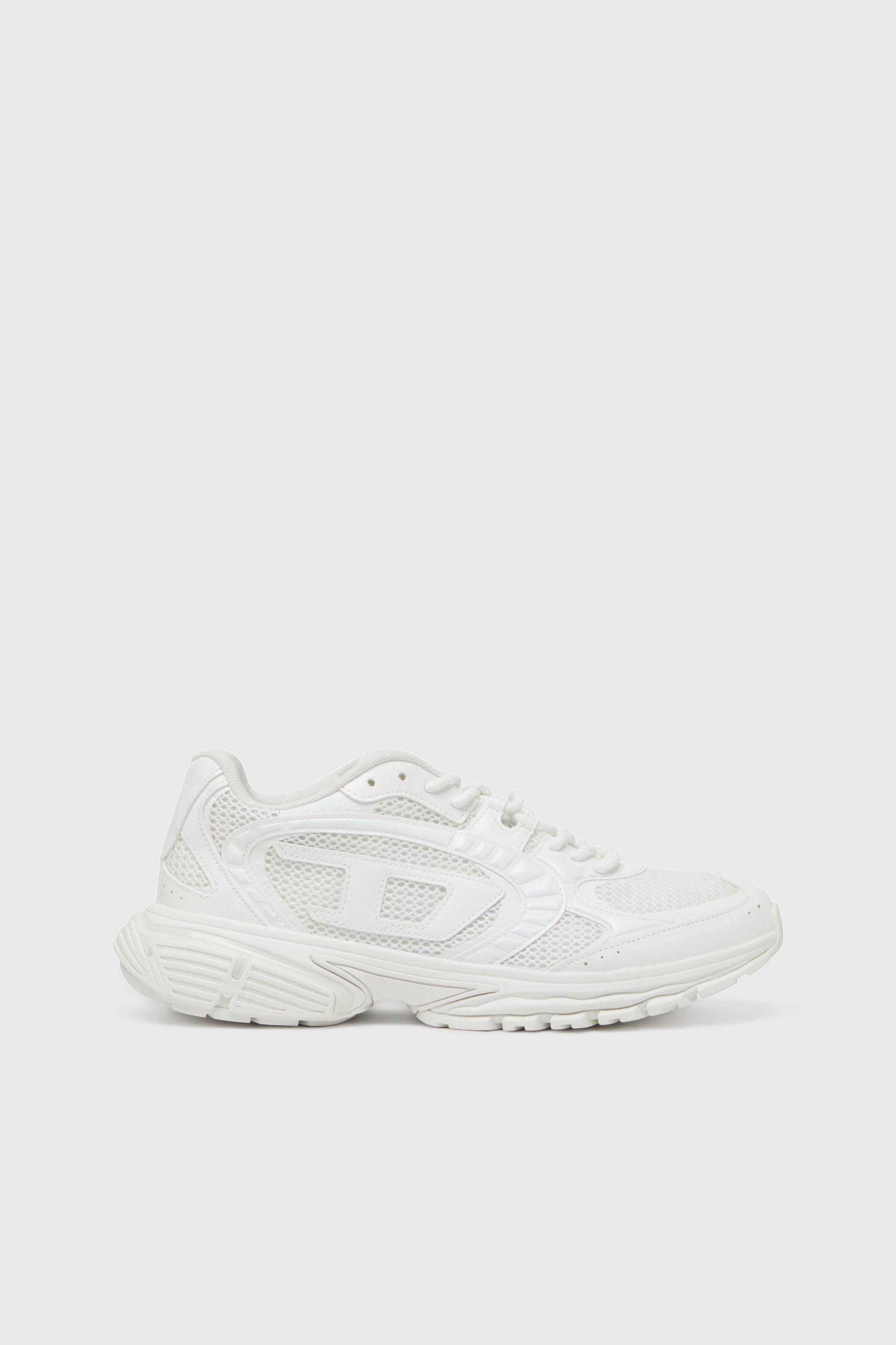 Diesel - S-PRO-V-DENSE LOW, Herren S-Pro-V-Dense-Sneakers aus Mesh mit Oval D-Logo in Wei&szlig; - 1