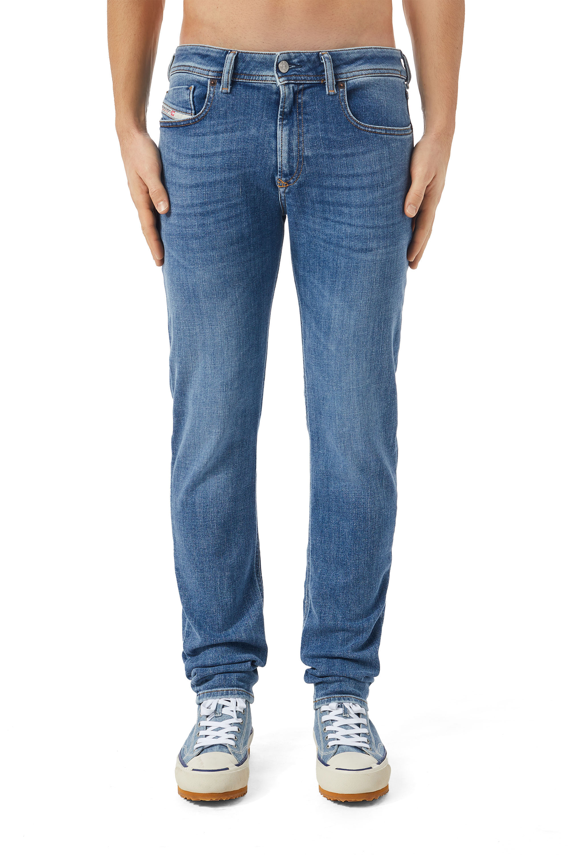1979 SLEENKER 09C01 Skinny Jeans, Mittelblau - Jeans