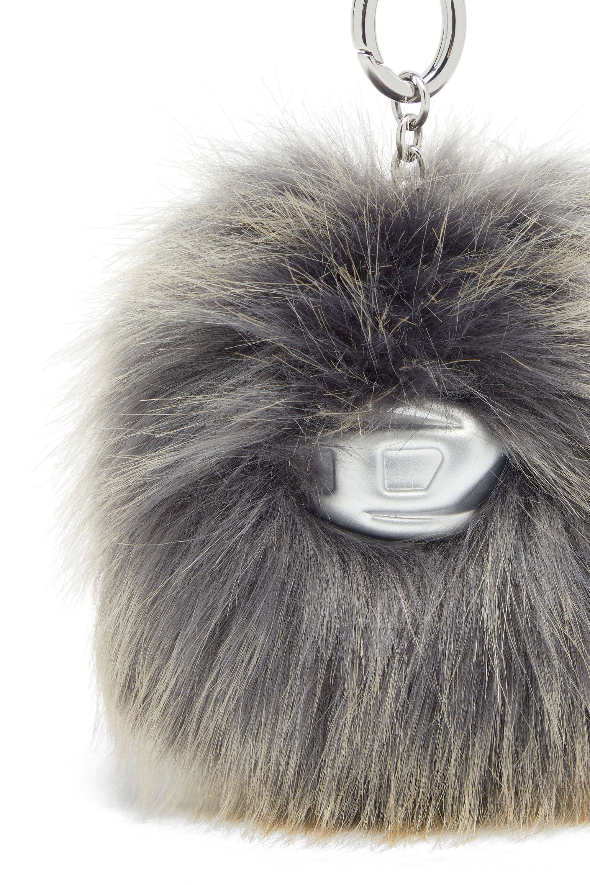 Diesel - MONSTER, Unisex Flauschiger Anh&auml;nger mit Pendant in Grau - 2
