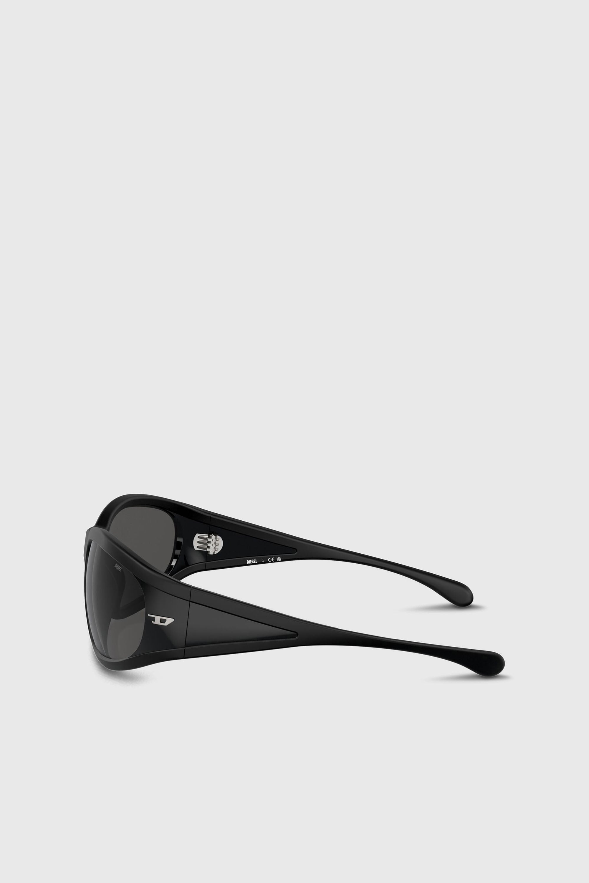 Diesel - 0DL3002, Unisex Sonnenbrille aus acetat mit rechteckigen gl&auml;sern in Schwarz - 2