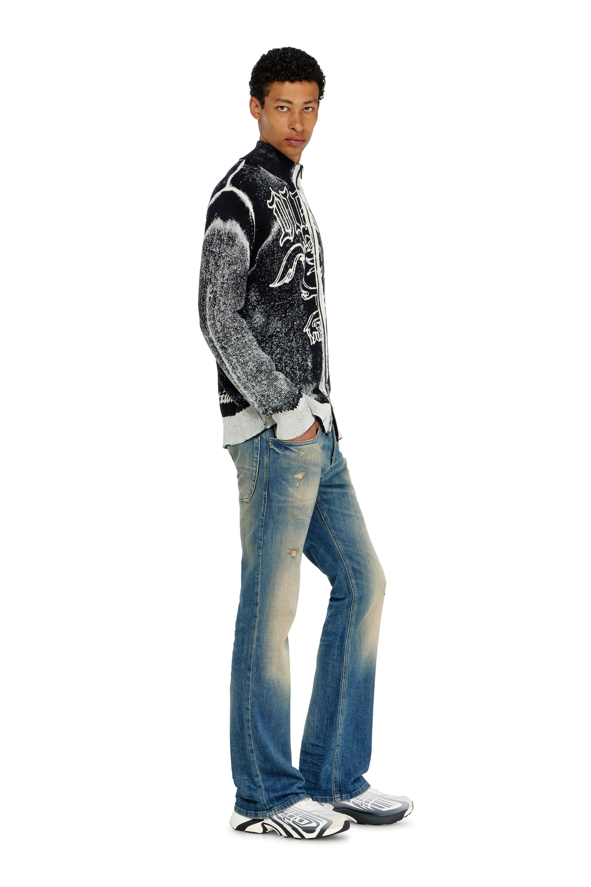 Diesel - Herren Bootcut Jeans 2007 Zatiny 0KBBW, Mittelblau - 4