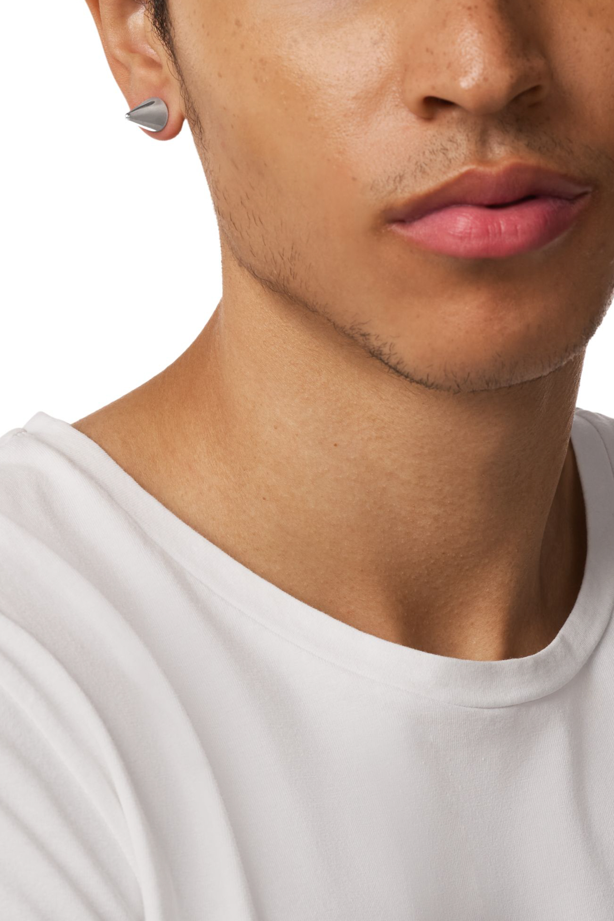 Diesel - DX1640040 JEWELLERY, Unisex Ohrring mit Edelstahlspike in Silber - 4