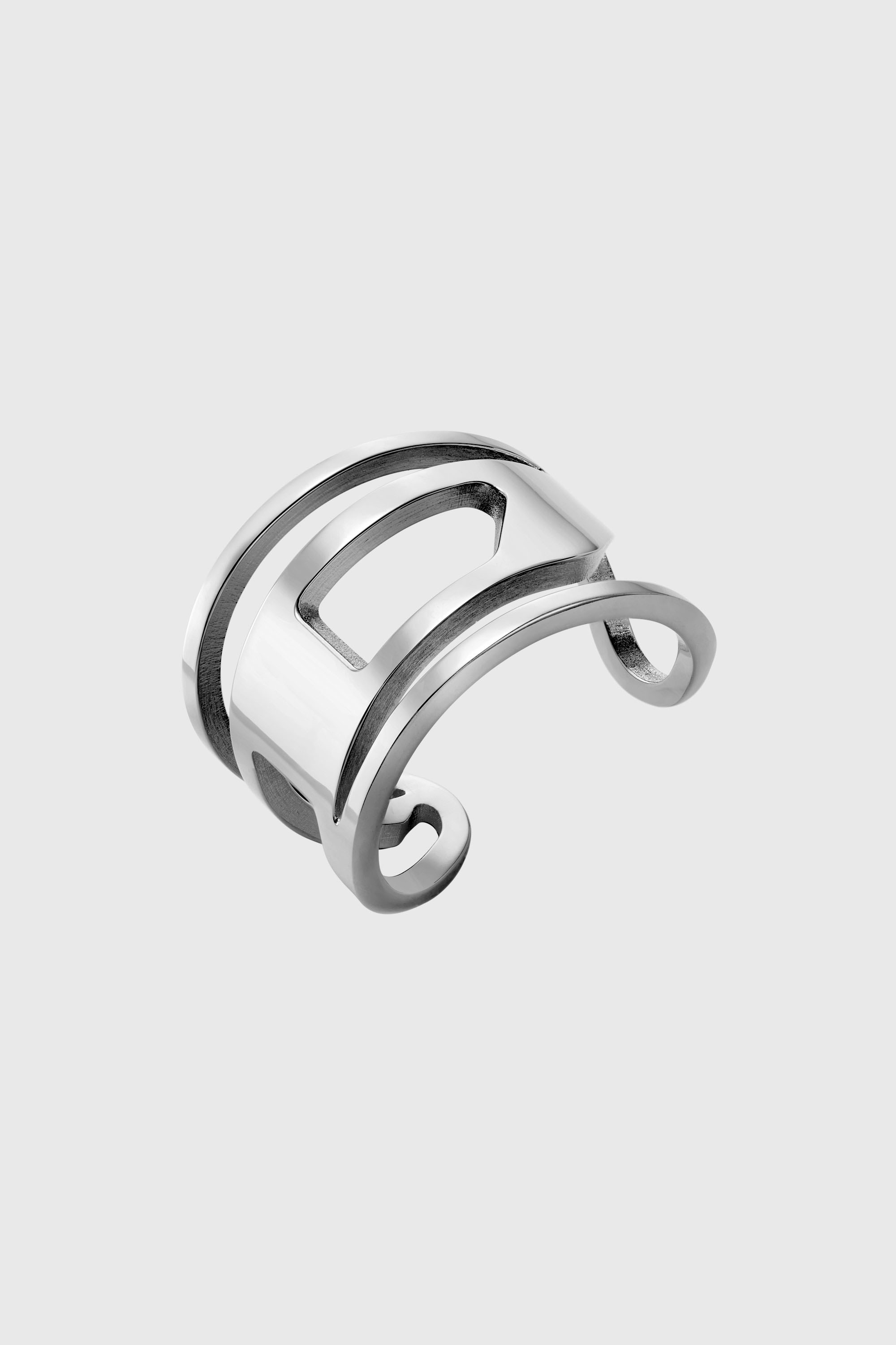 Diesel - DX1548040 JEWEL, Unisex Edelstahlband Ring in Silber - 1