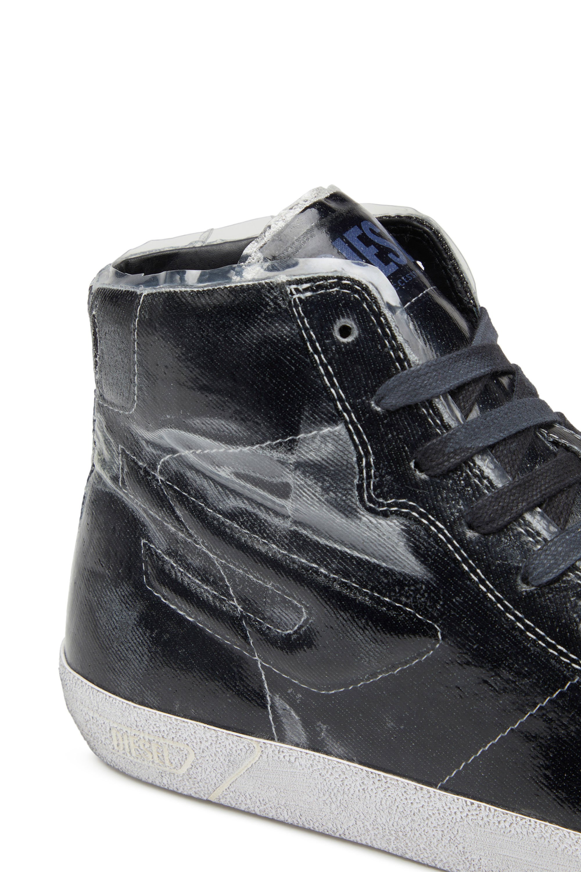 Diesel - S-LEROJI MID, Herren S-Leroji Mid - High Top-Sneakers aus Canvas mit TPU-Overlay in Schwarz - 6