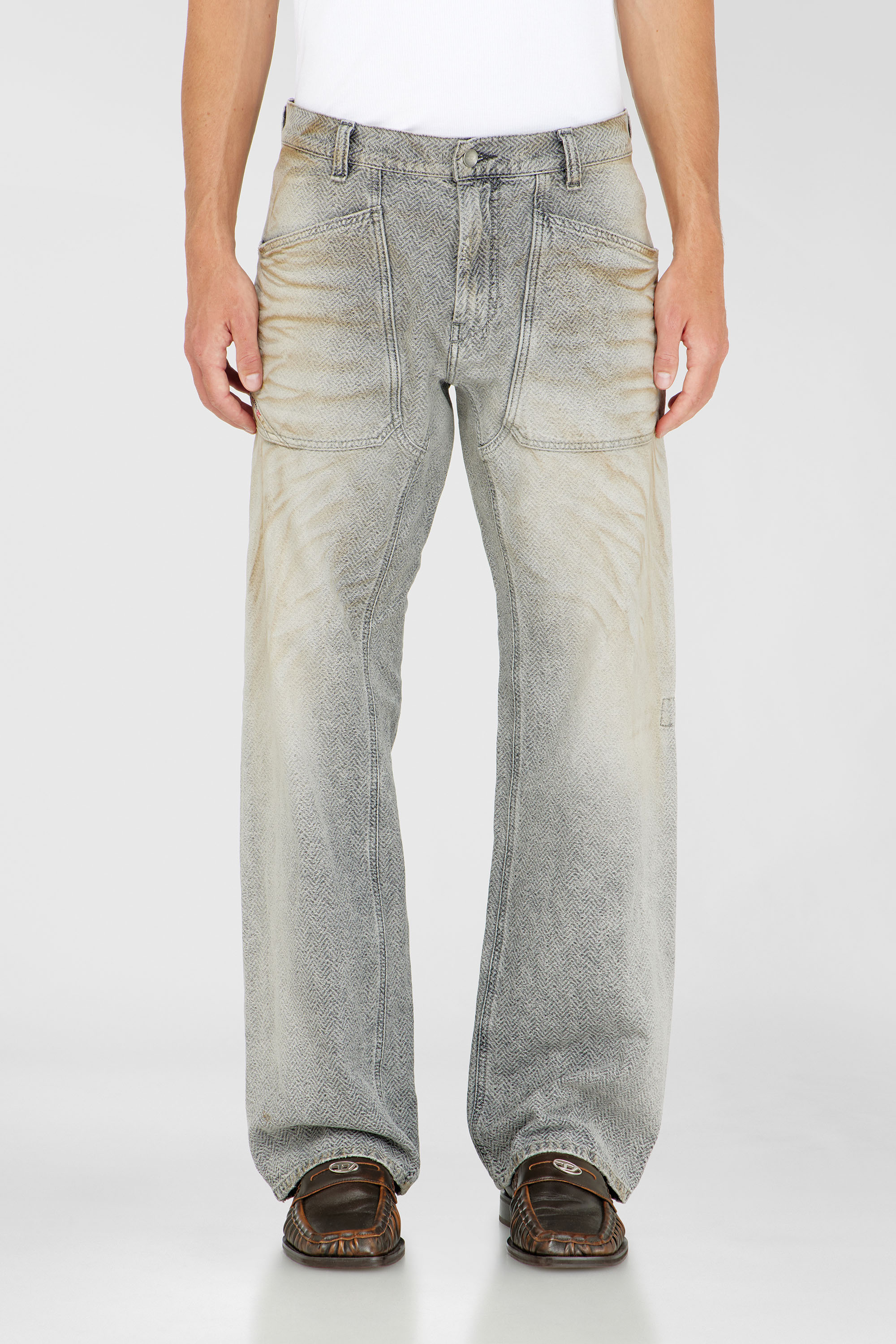 Diesel - Herren Relaxed Jeans D-Zeta 09Q11, Grau - 1