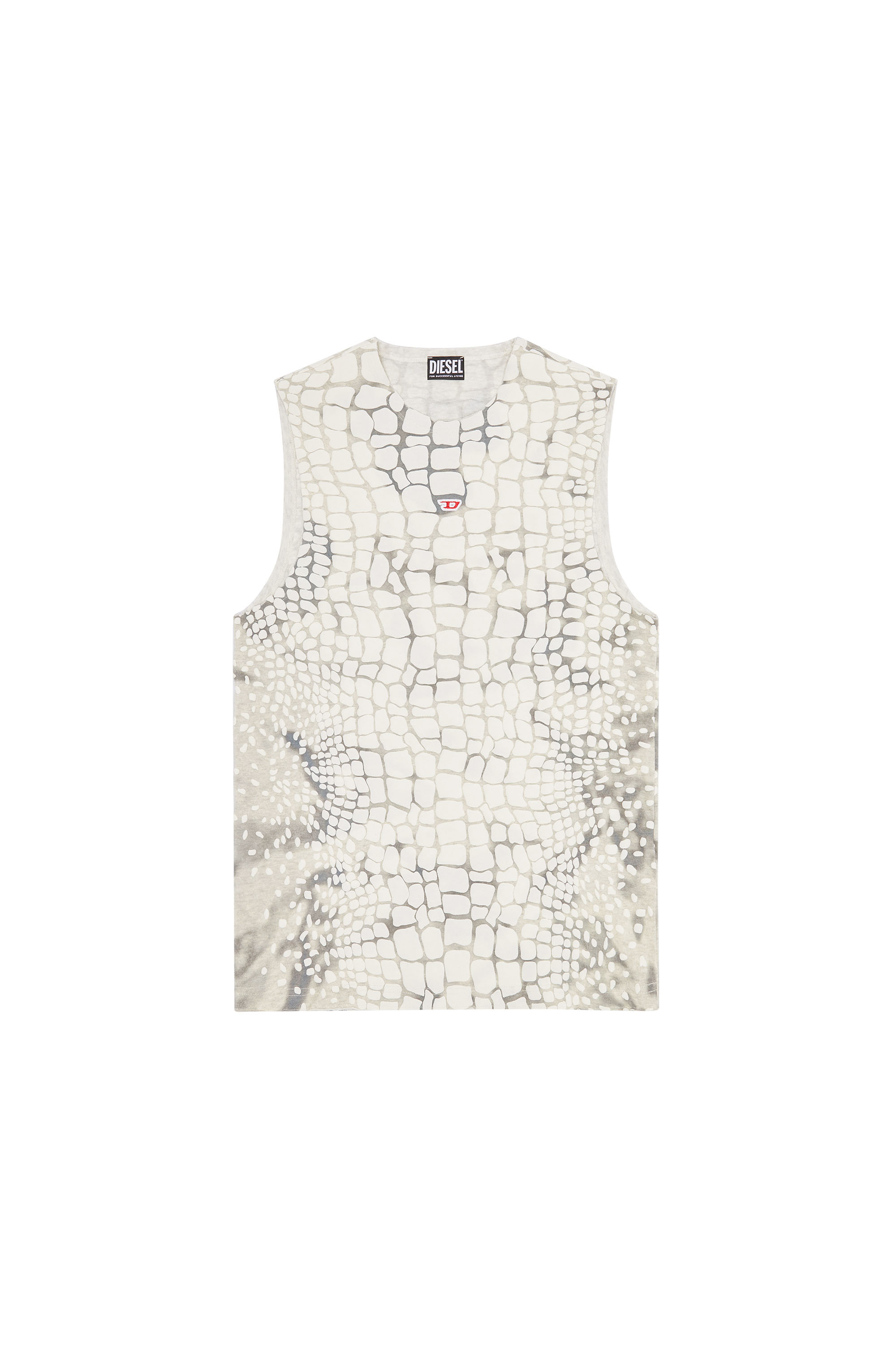 Diesel - T-WALLY, Grau/Weiss - Image 5