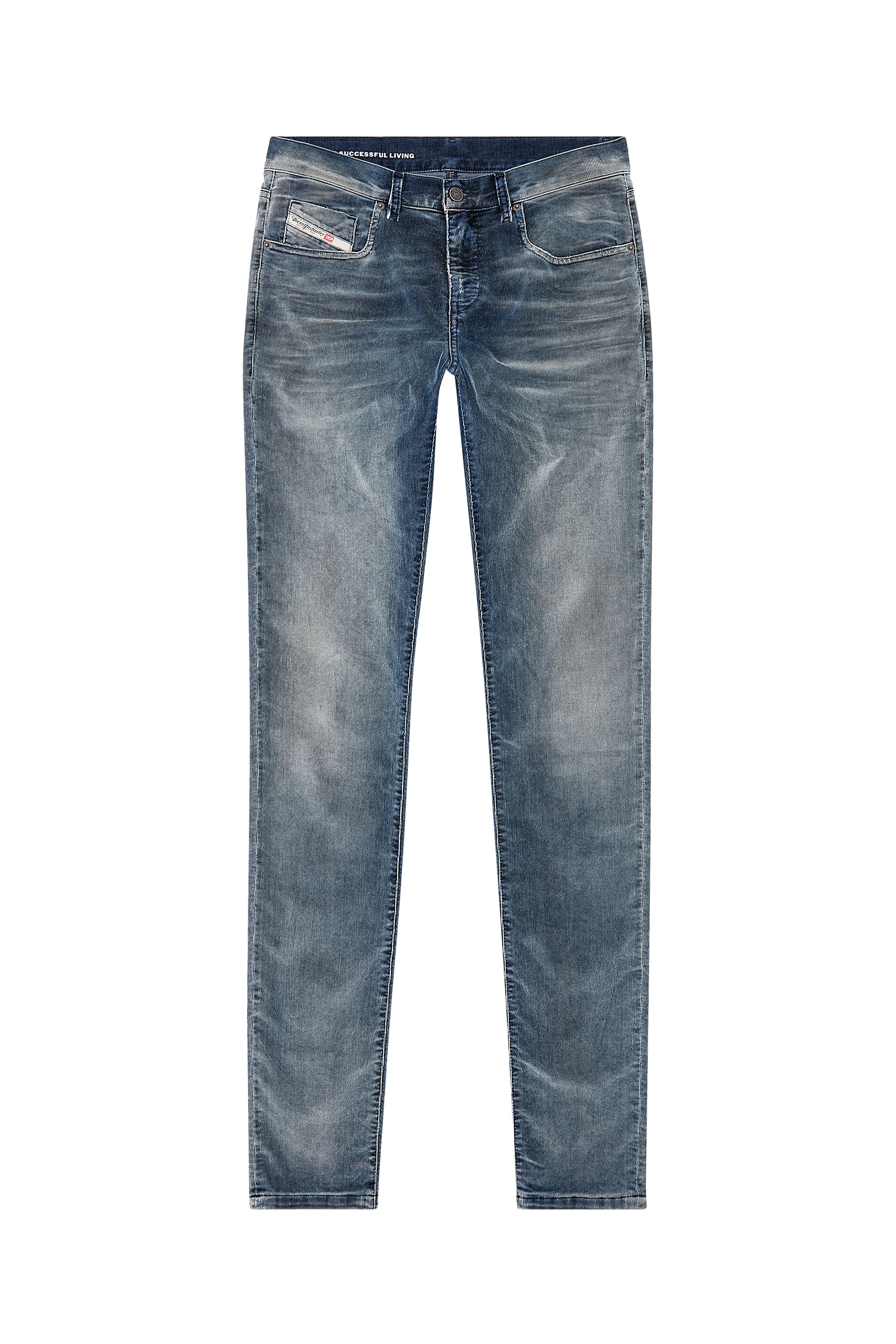 Diesel - Herren Slim Jeans 2019 D-Strukt 068JF, Dunkelblau - Image 3