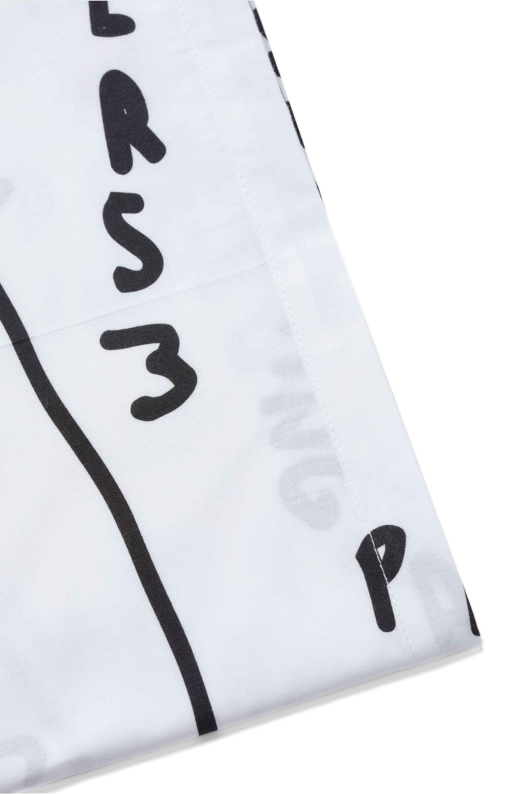 Diesel - 2004002 CLET SCRIBBLES  250X290 PR001, Unisex Doppelbettwäsche-Set SCRIBBLES in Schwarz/Weiss - 2