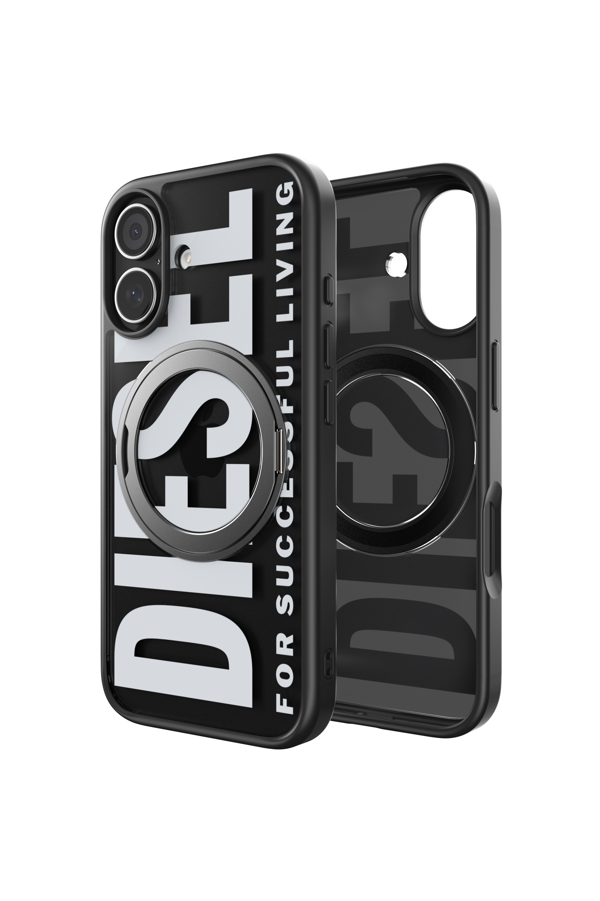 Diesel - 60403 RING STAND CASE, Unisex Ringstand-Magsafe Case für iPhone 17 in Schwarz - 1