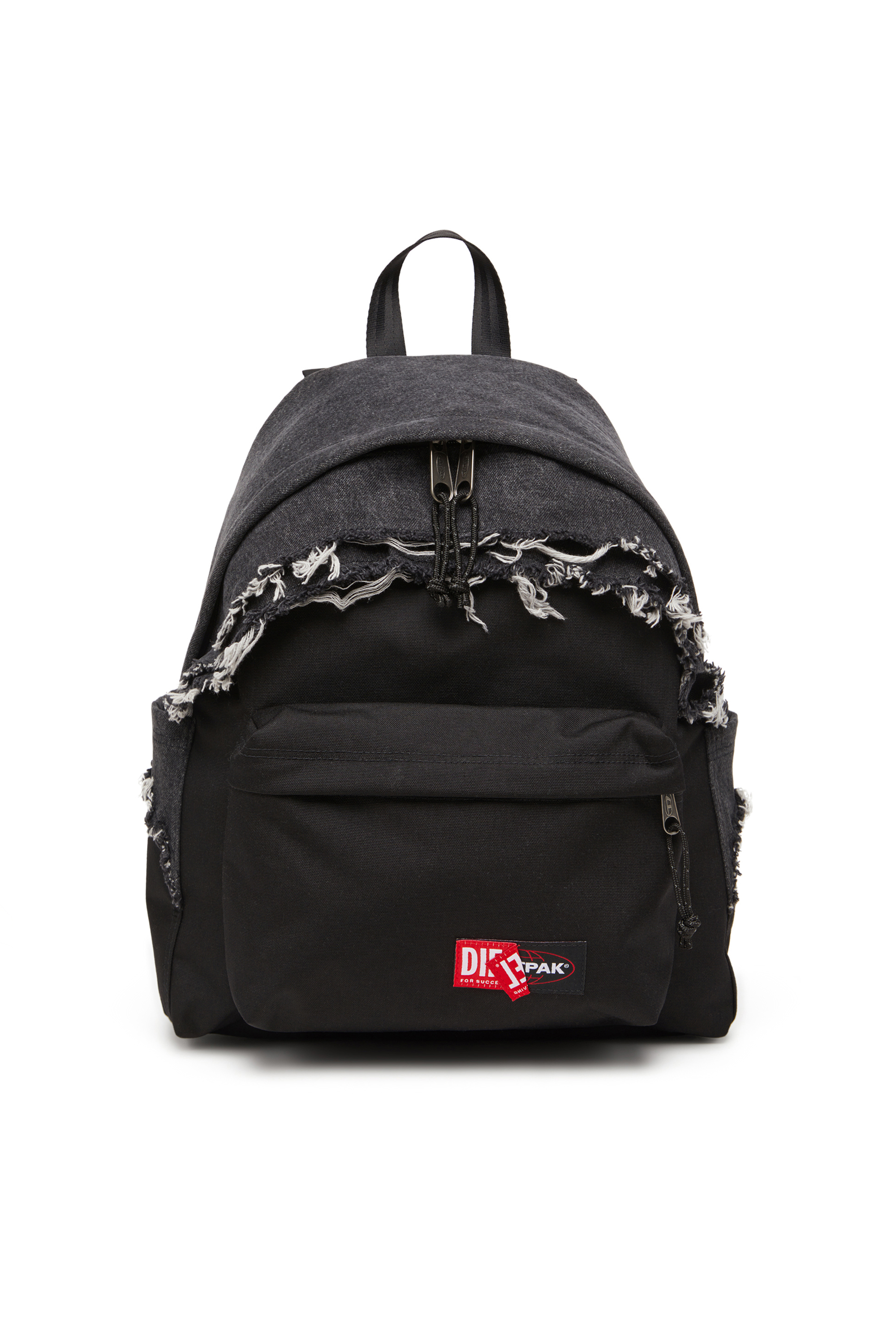 Diesel - DIESEL DAY PAK'R, Unisex Rucksack aus Destroyed-Denim und CORDURA® in Schwarz - 1