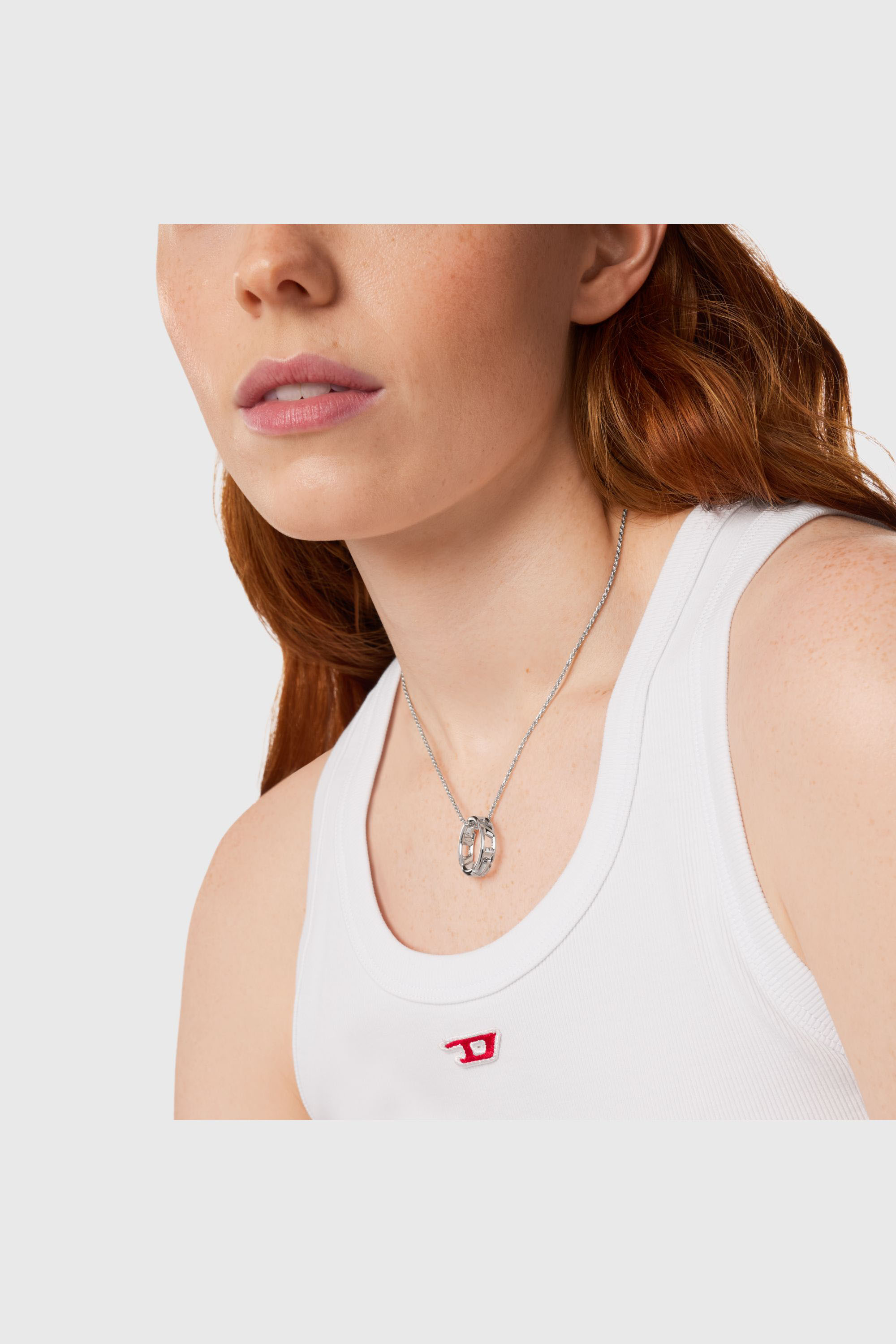 Diesel - DL1367040 STERLING SILVER JEWEL, Unisex Anh&auml;ngerhalskette aus Sterlingsilber in Silber - 3