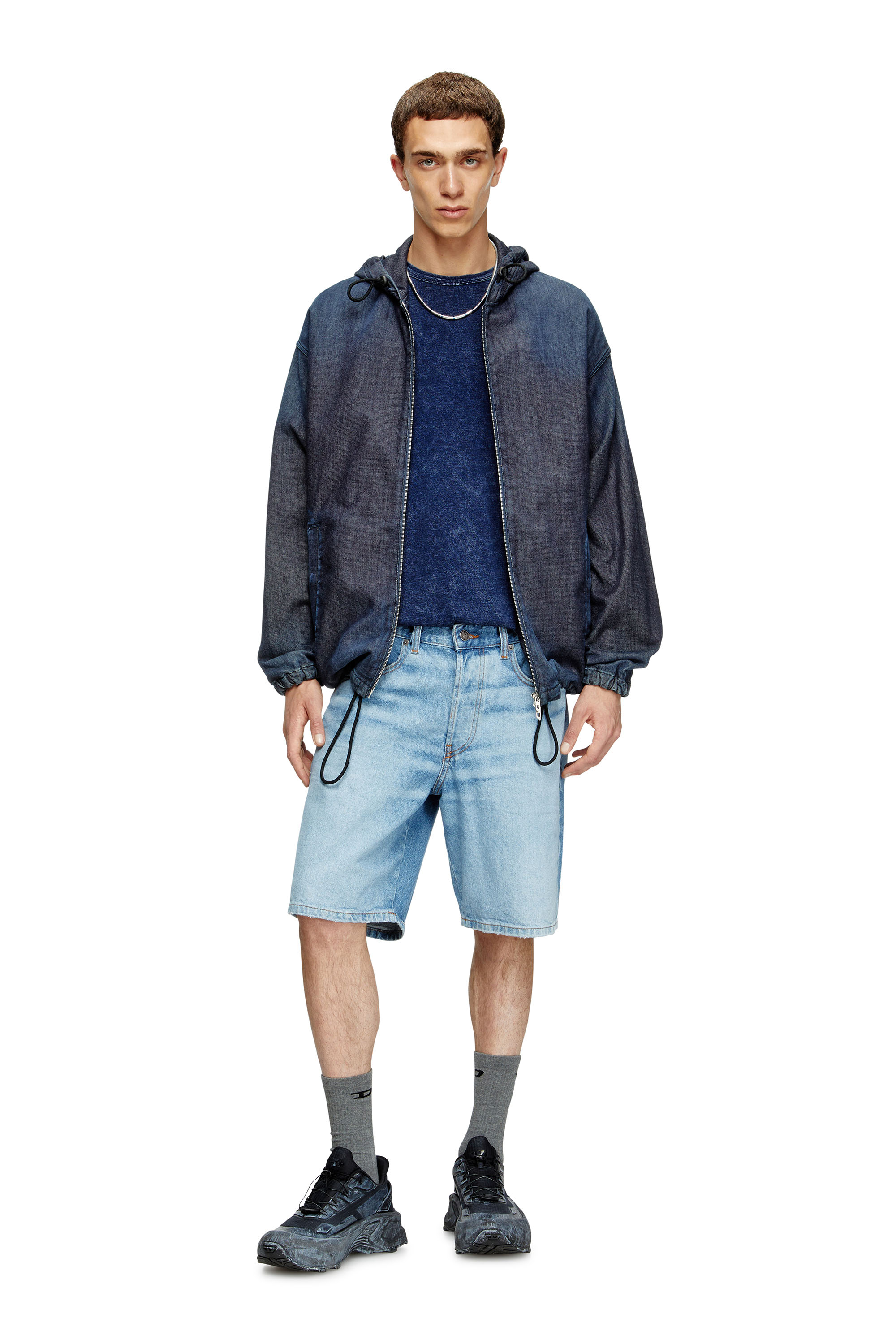 Diesel - REGULAR-SHORT, Herren Shorts aus Denim in Hellblau - 2