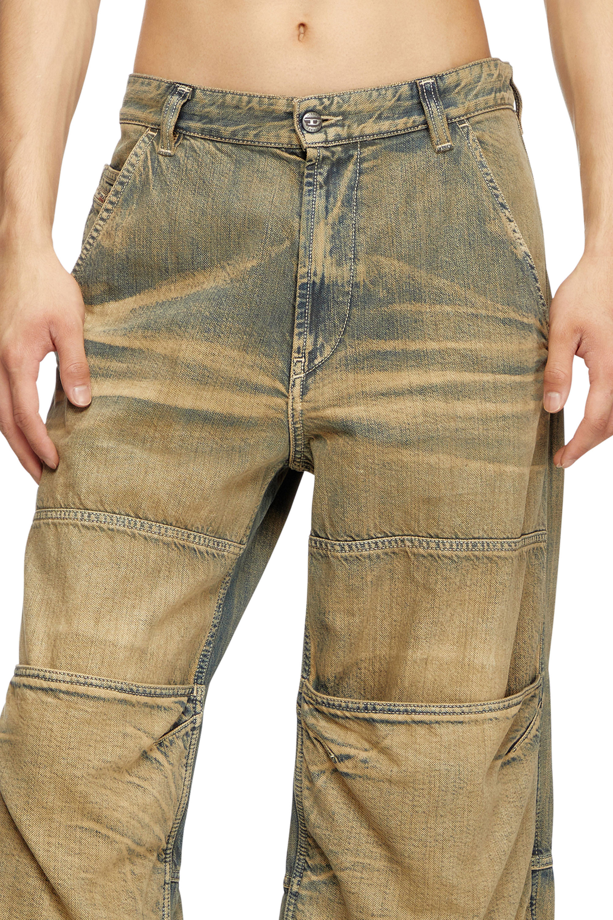 Diesel - Unisex Relaxed Jeans D-Shift 09L49, Mittelblau - 6