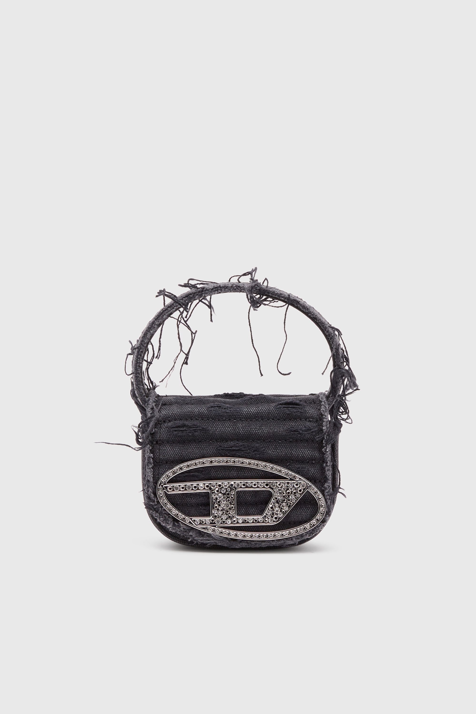 Diesel - 1DR XS, Damen 1DR XS-Ikonische Mini-Tasche aus Canvas und Leder in Schwarz - 1