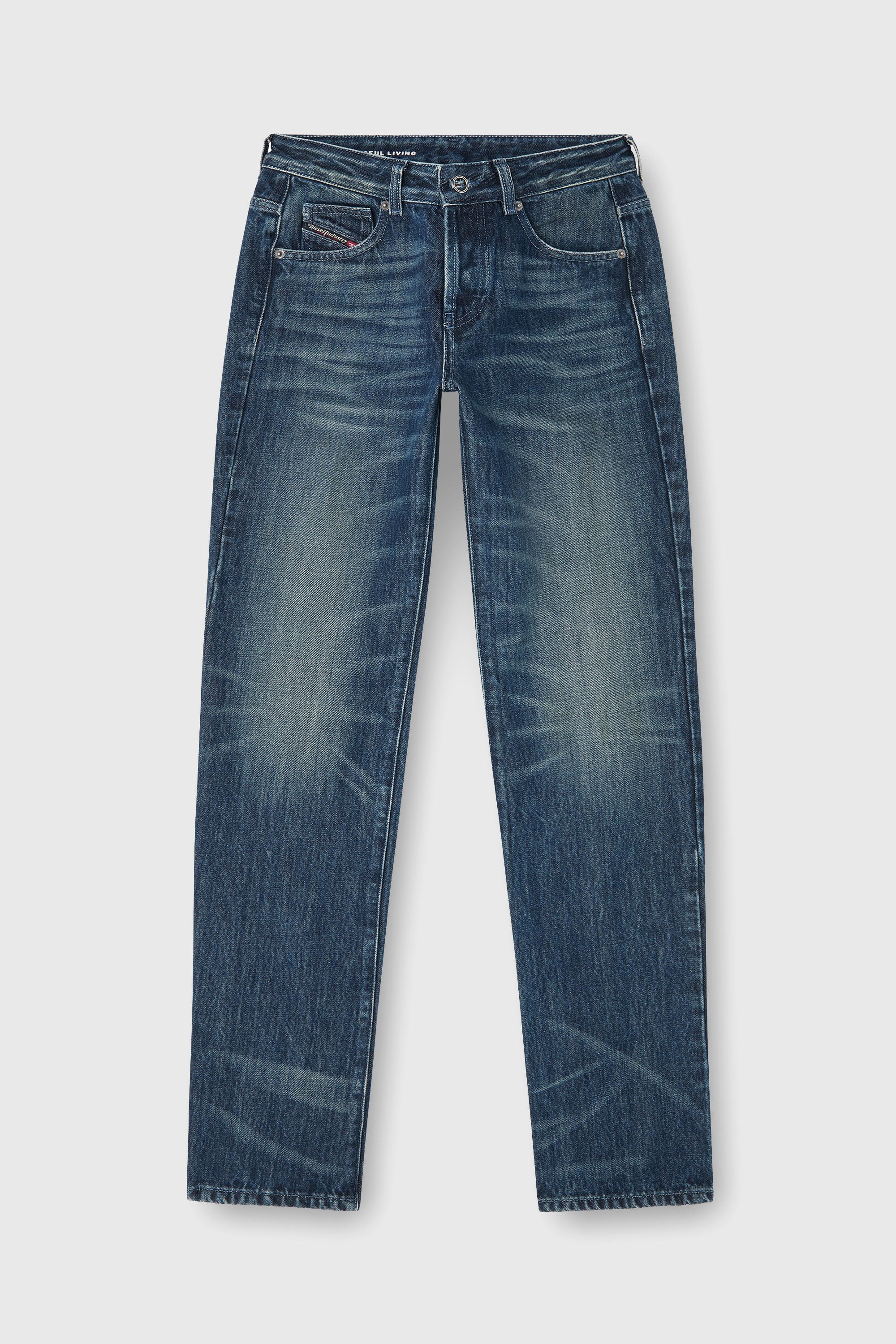Diesel - Damen Regular Jeans D-Heel 007FZ, Dunkelblau - 2