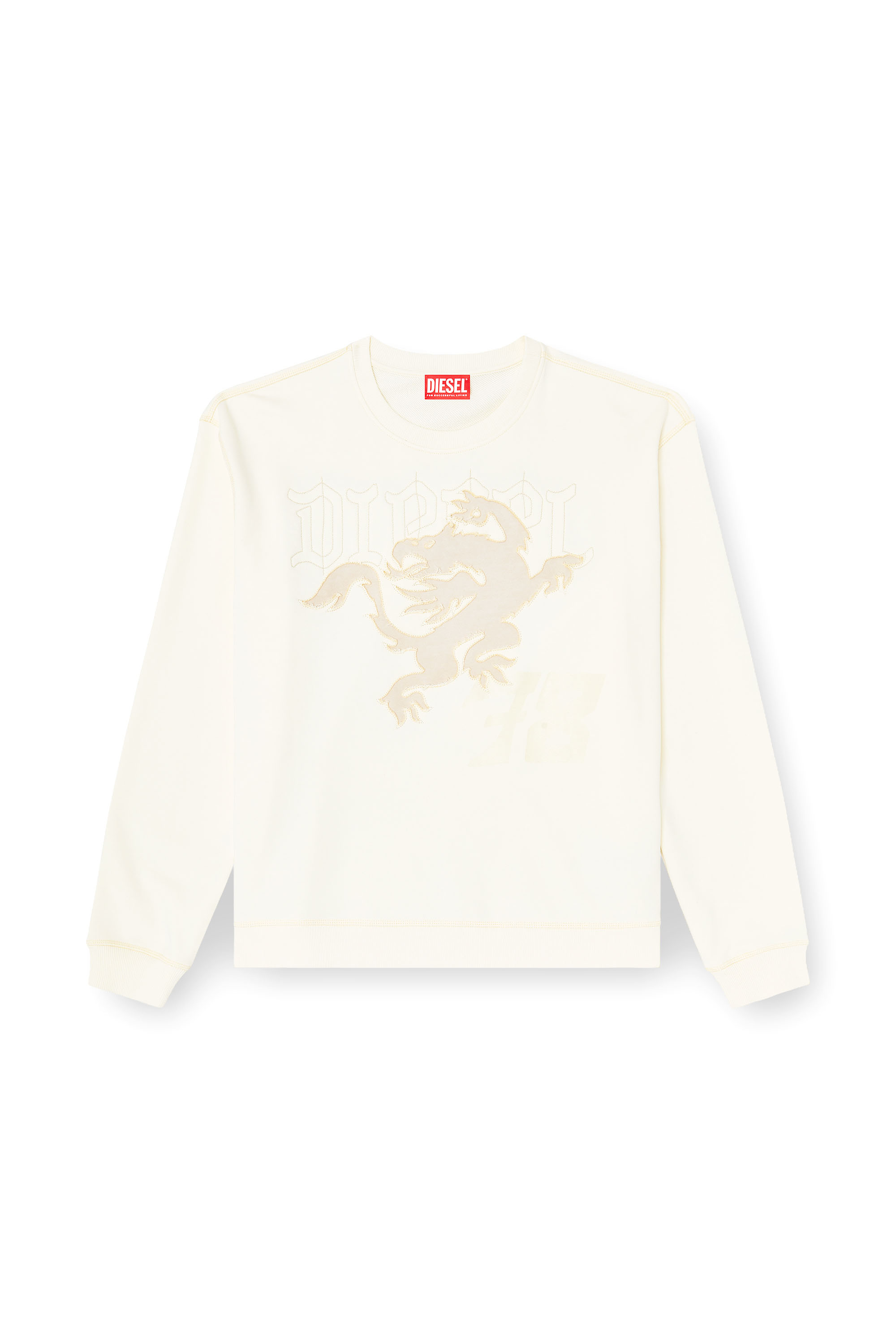 Diesel - S-NORM-AA3, Herren Sweatshirt mit Stickerei und Druck in null - 2