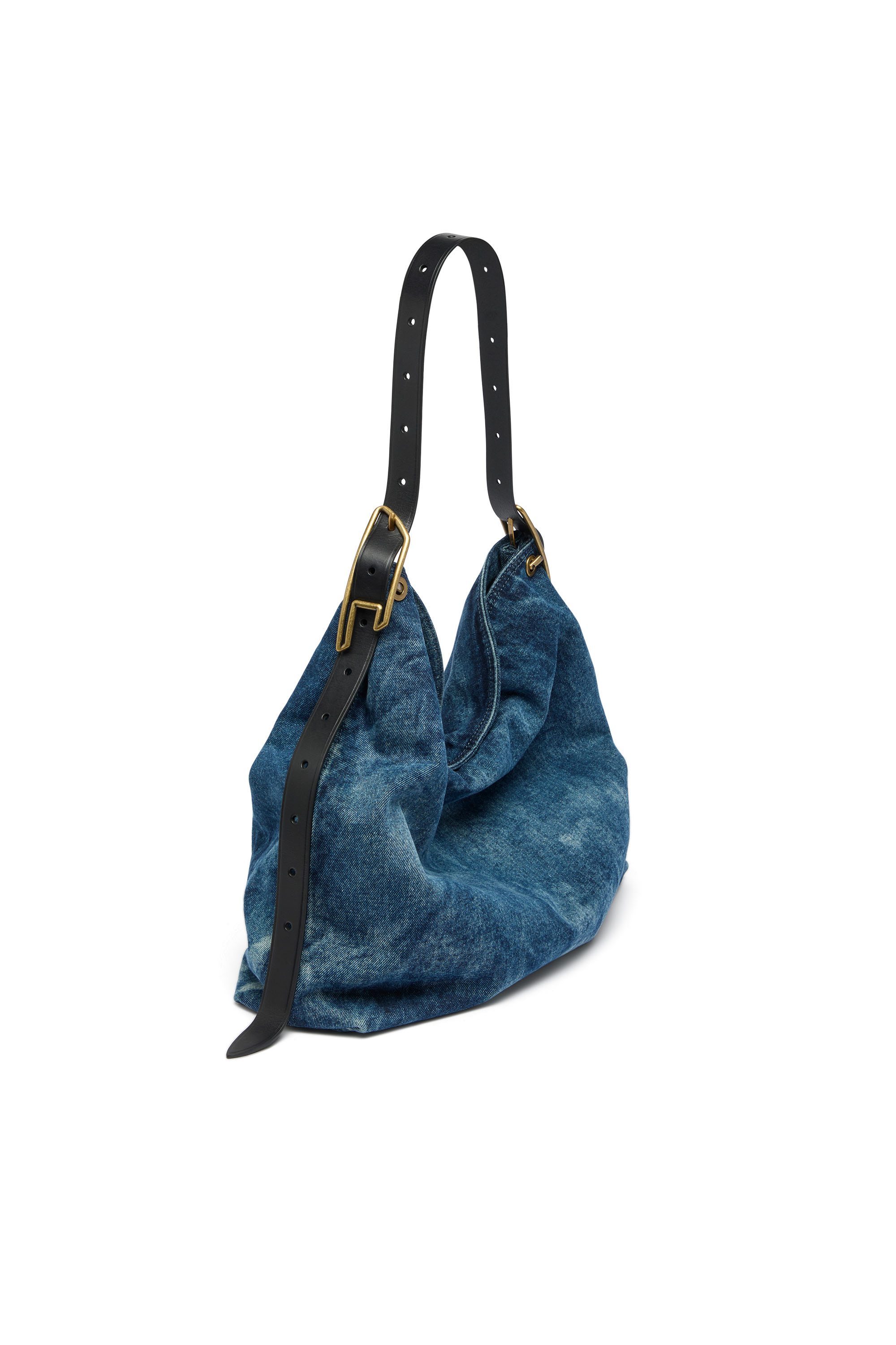 Diesel - D-LINE HOBO L, Damen D-Line-Denim Hobo-Tasche in Mittelblau - 2