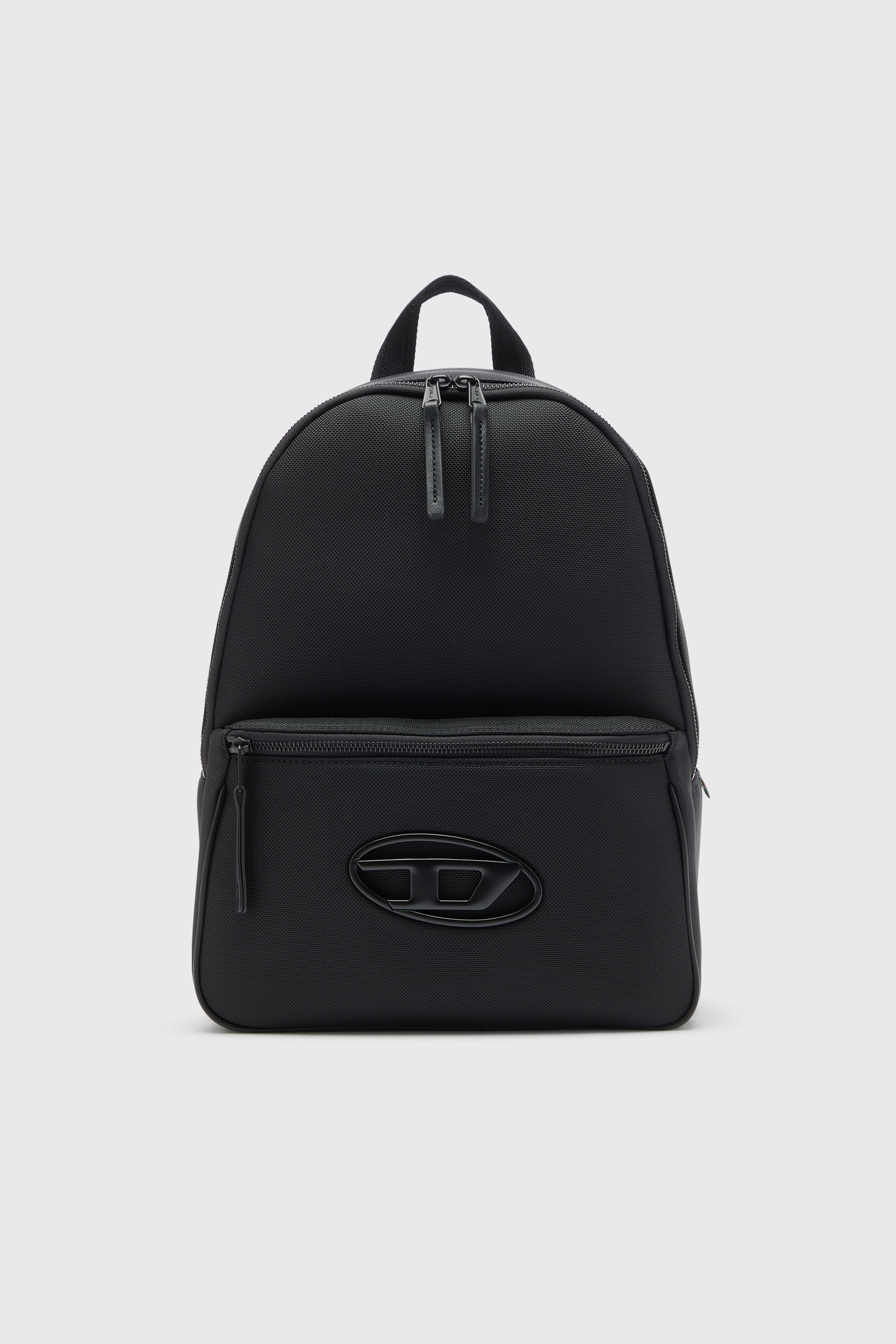 Diesel - HOLI-D BACKPACK M, Unisex Holi-D - Rucksack aus Nylon mit Oval D Logo in Schwarz - 1