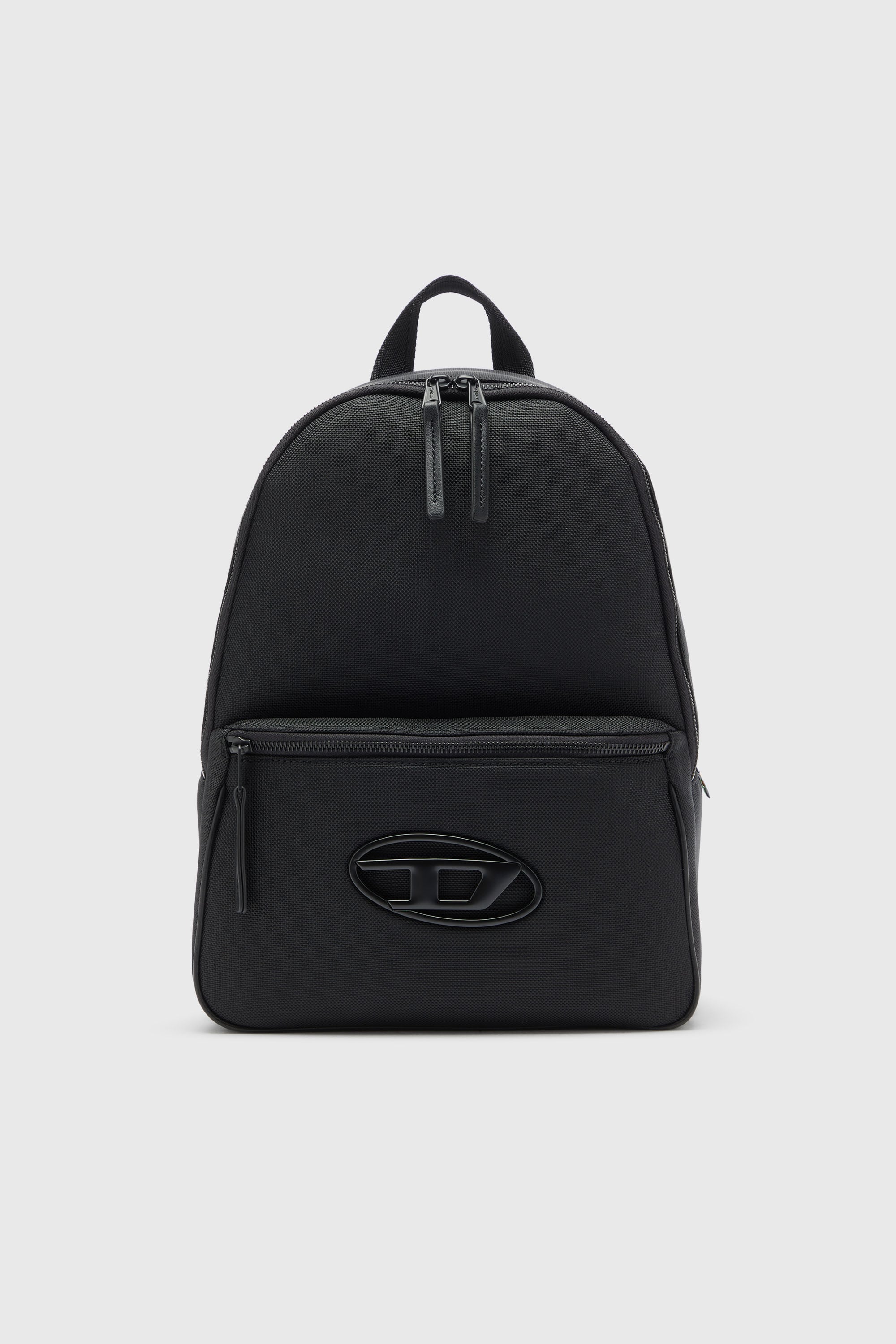 Diesel - HOLI-D BACKPACK M, Unisex Holi-D - Rucksack aus Nylon mit Oval D Logo in Schwarz - 1