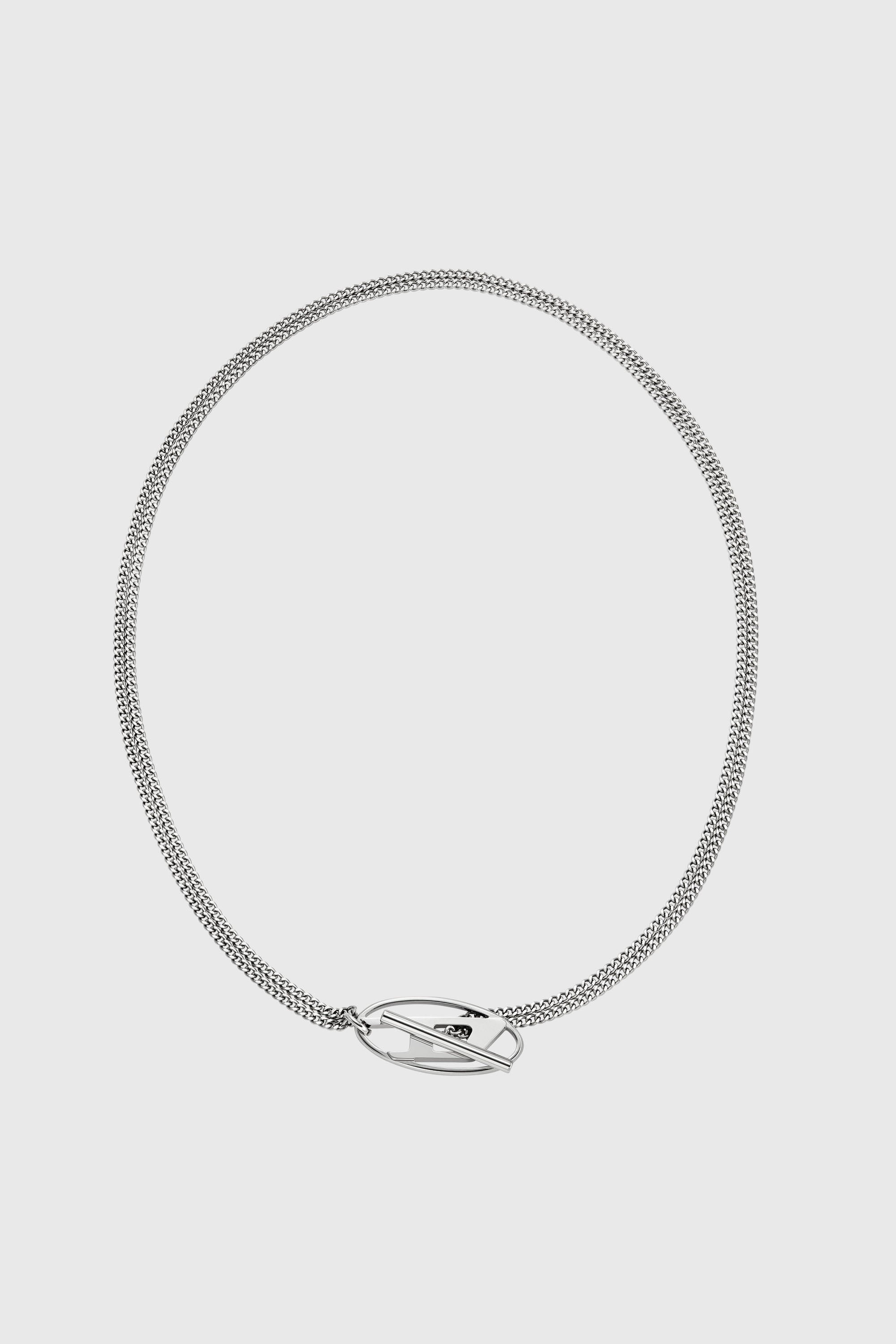 Diesel - DX1534040, Unisex Halskette aus Edelstahl in Silber - 1